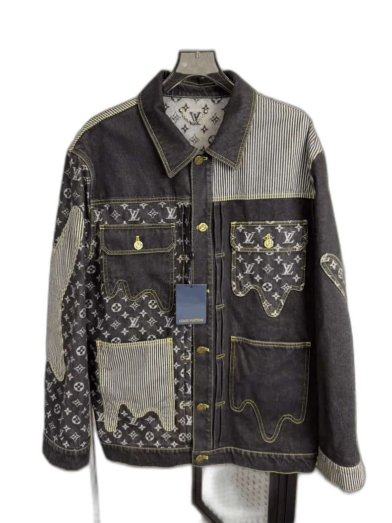 Louis Vuitton Louis Vuitton LV x Nigo Denim Jacket-yf Size US L / EU 52-54 / 3 - 1 Thumbnail