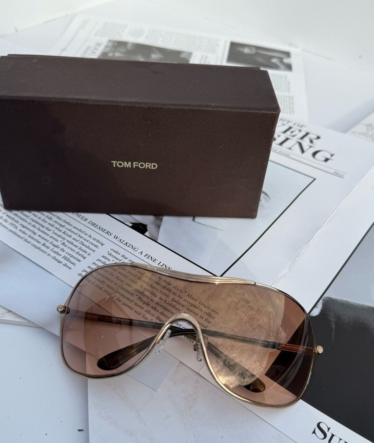 Tom Ford Tom Ford sumglasses Amber TF92 Size ONE SIZE - 8 Thumbnail
