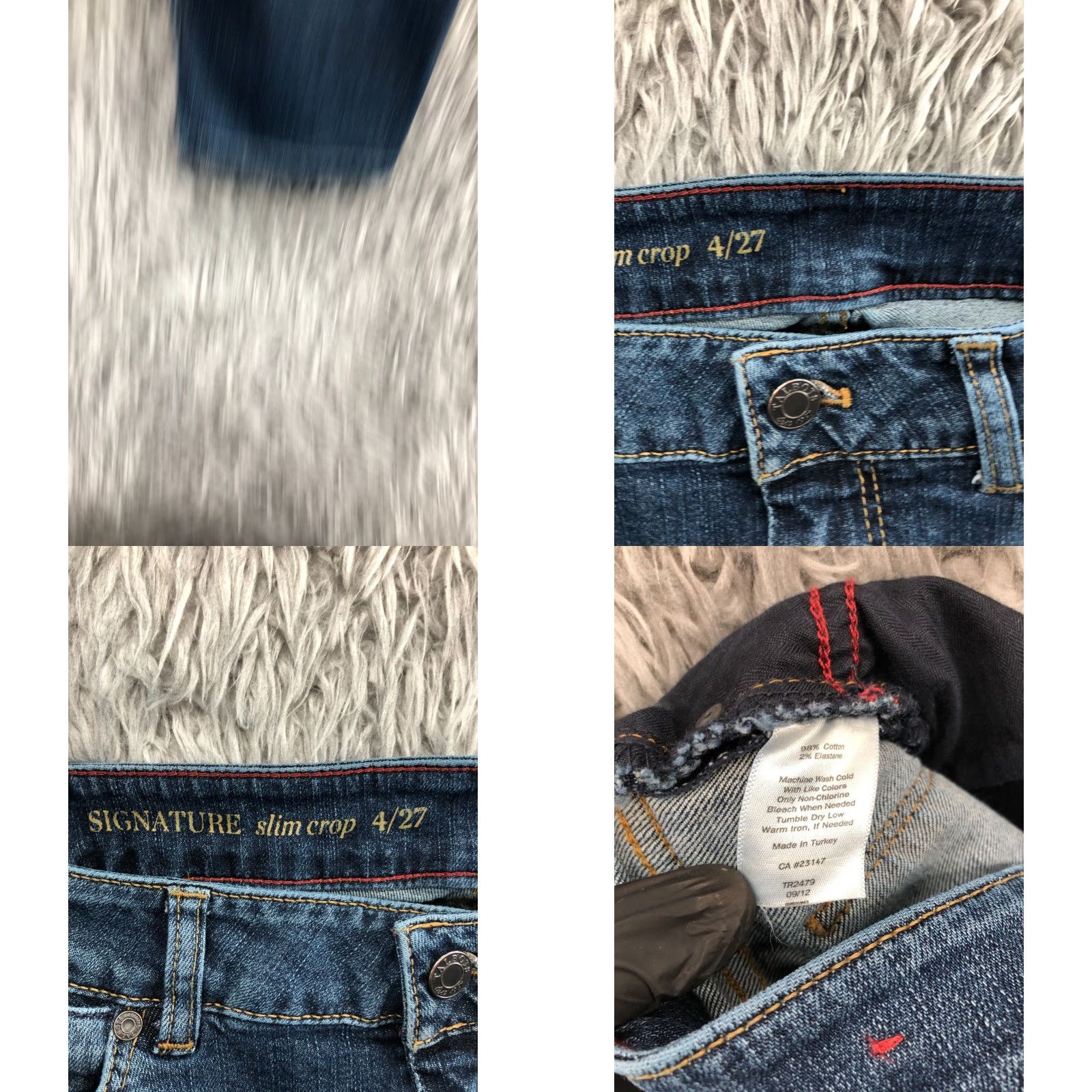 Talbots Talbots Slim Crop Jeans Size 4 Womens Dark Wash Blue Cropped Jeans 5-Pocket Denim Slim Modern Ladies Size 27" / US 4 / IT 40 - 8 Thumbnail