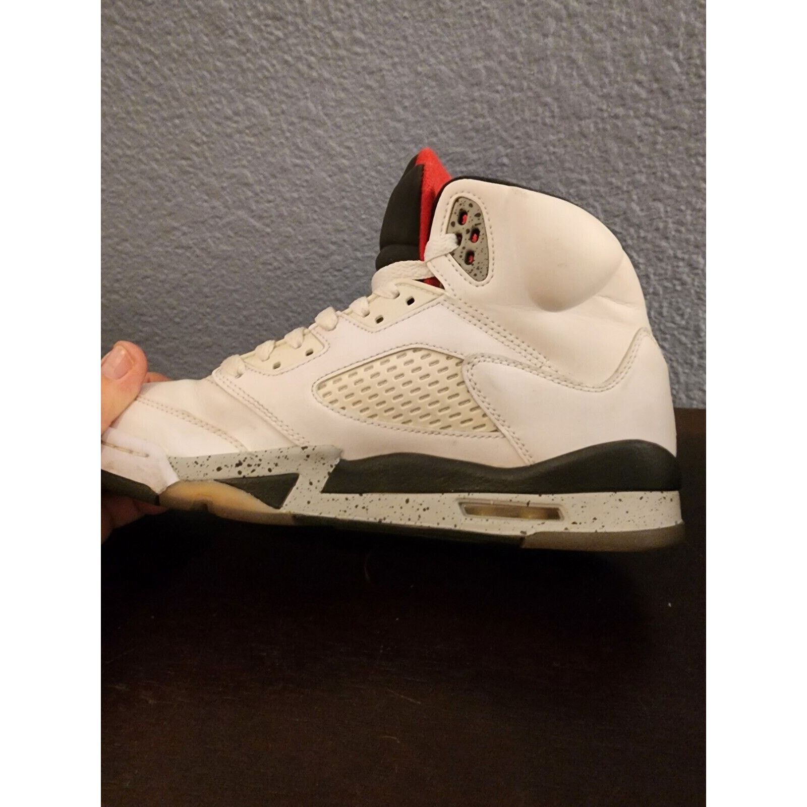 Nike Nike Air Jordan 5 V Retro White Cement Youth Shoes Sz 6.5 Y Size US 6.5 / EU 39-40 - 4 Thumbnail