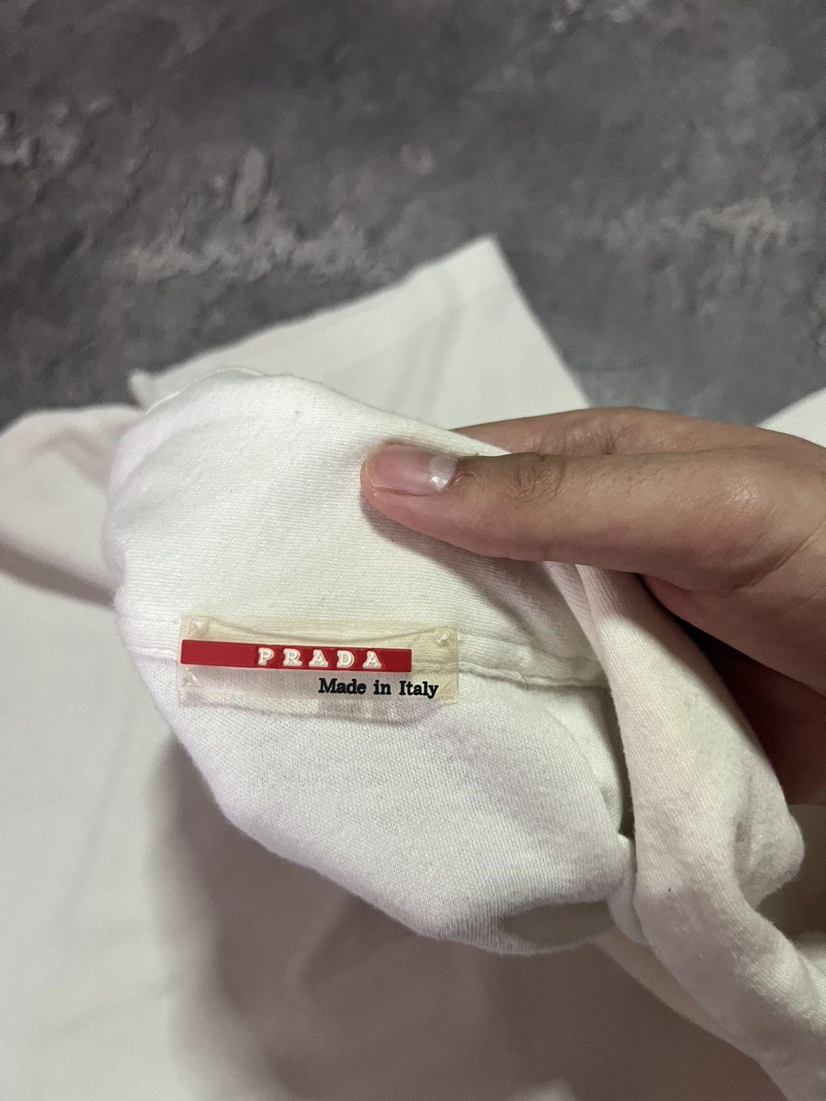 Prada Vintage Prada Red Tab Polo Tee Streetwear Size US L / EU 52-54 / 3 - 5 Thumbnail