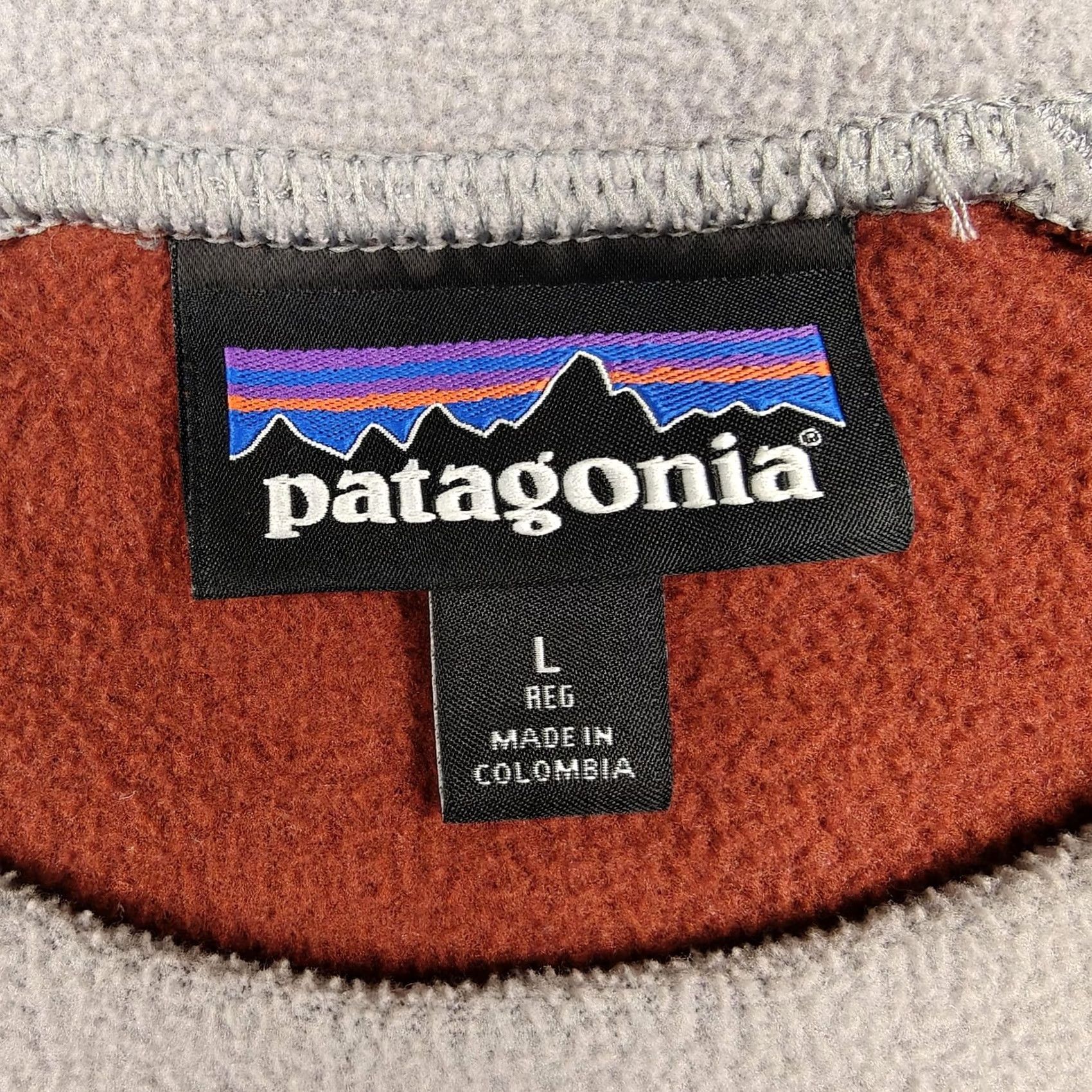 Patagonia Patagonia Sweatshirt Mens L Orange Fleece Crewneck Chest Pocket Raglan Size US L / EU 52-54 / 3 - 3 Thumbnail