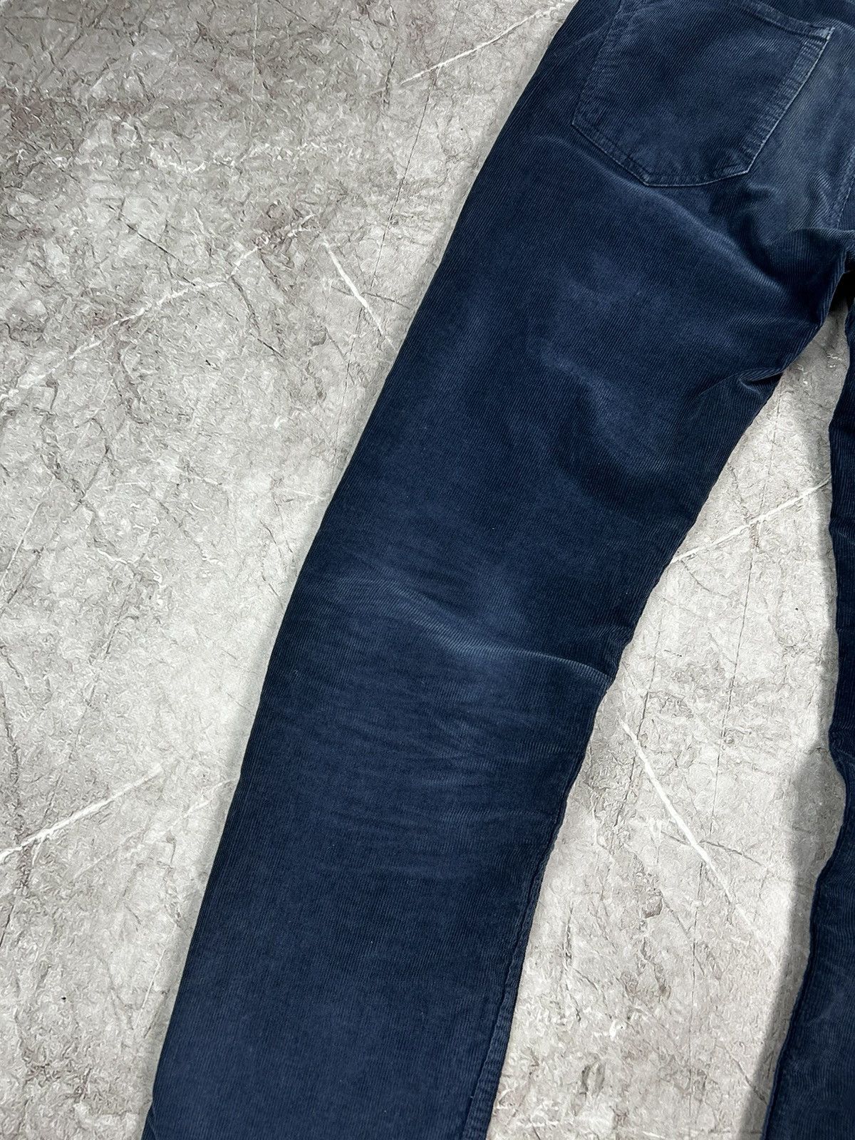 Acne Studios Acne Studios Skin 5 Cord Navy Velvet Courduroy Pants Size US 32 / EU 48 - 3 Thumbnail