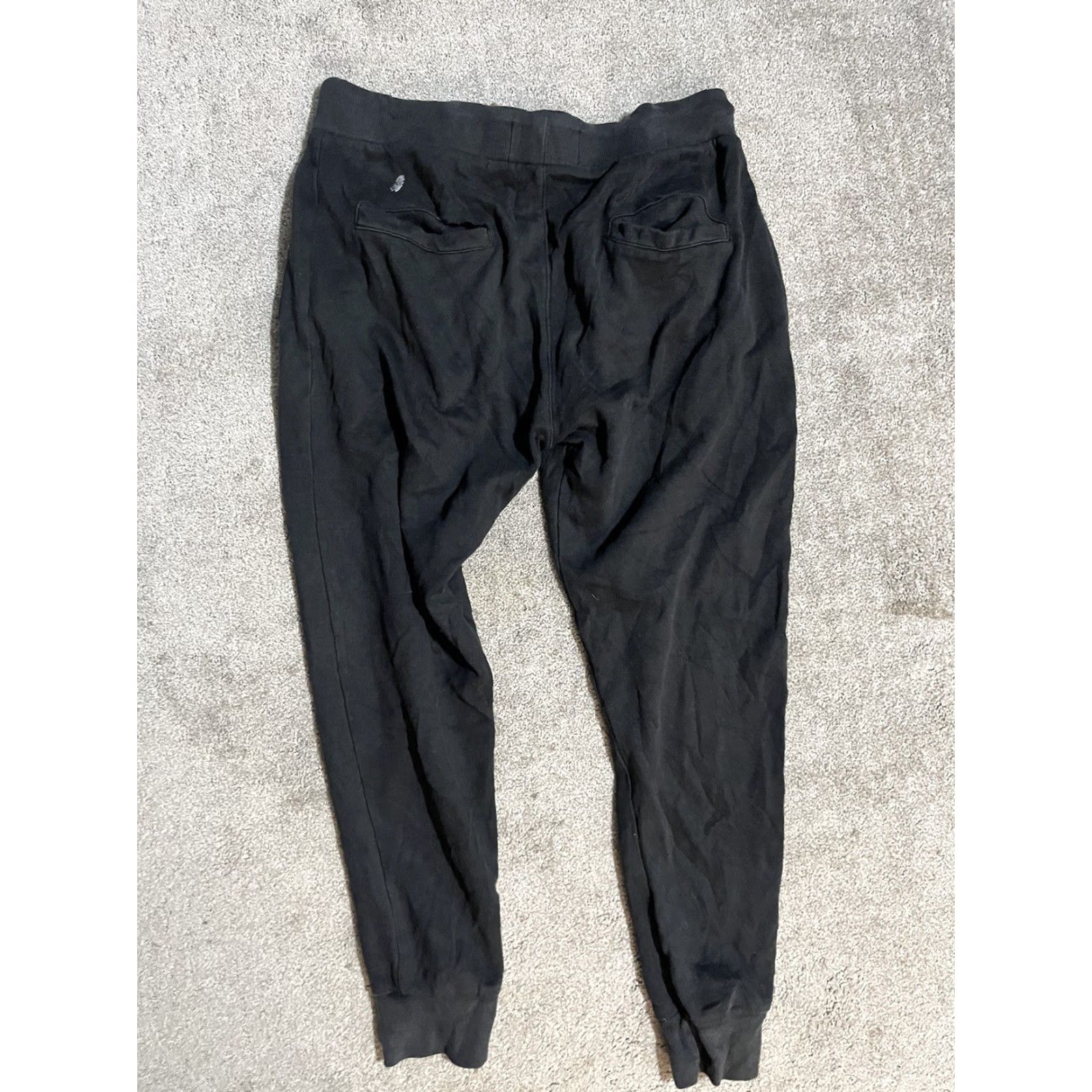Zara Zara Essentials Daily Outfit Jogger Pants Skinny Black Womens SZ Large Flaw Size 36" / US 14 / IT 50 - 3 Thumbnail