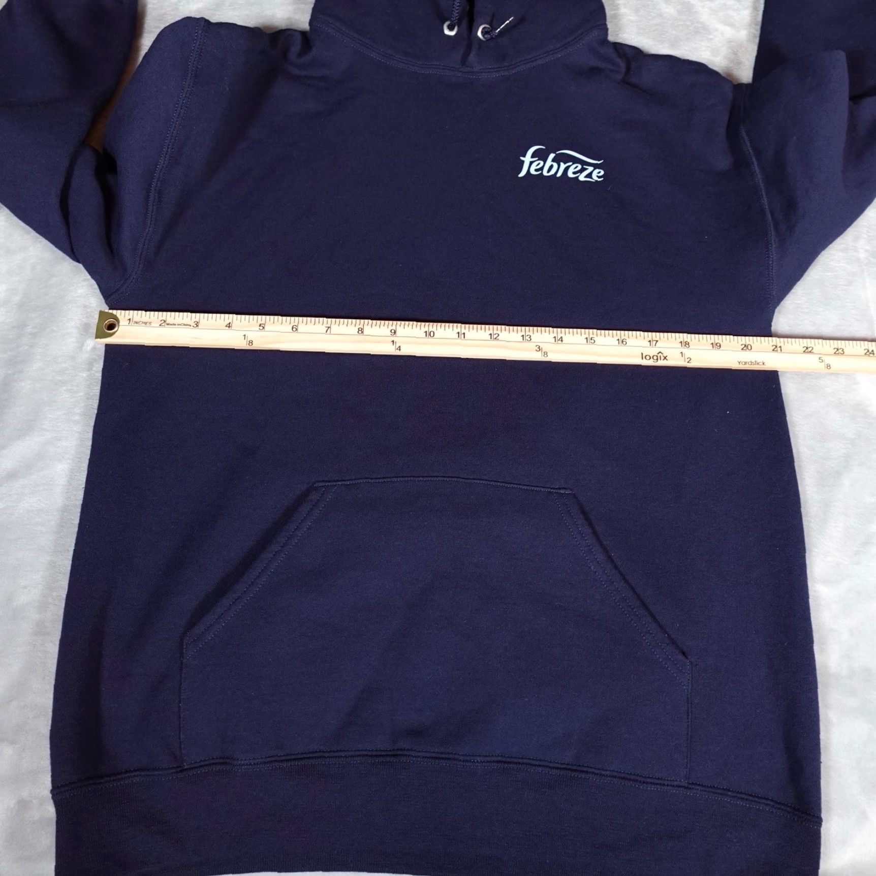 Vintage VINTAGE Febreze Hoodie Mens Medium Pullover Long Sleeve Fleece Blue Graphic Print Spring Fall Winter Size US M / EU 48-50 / 2 - 5 Thumbnail