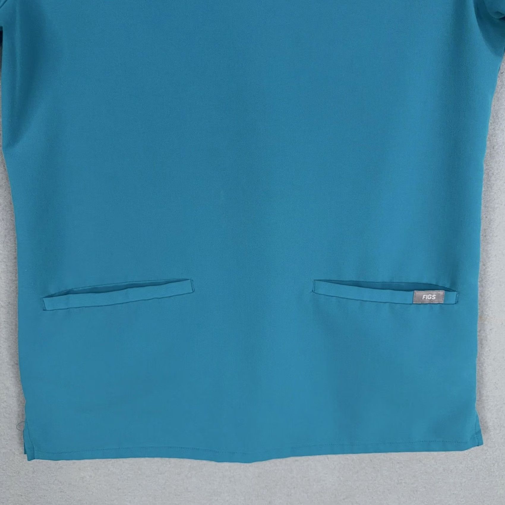 Vintage FIGS Technical Collection Scrub Top Womens XXS Blue V Neck Pockets Stretch Size XXS / US 00 / IT 34 - 3 Thumbnail