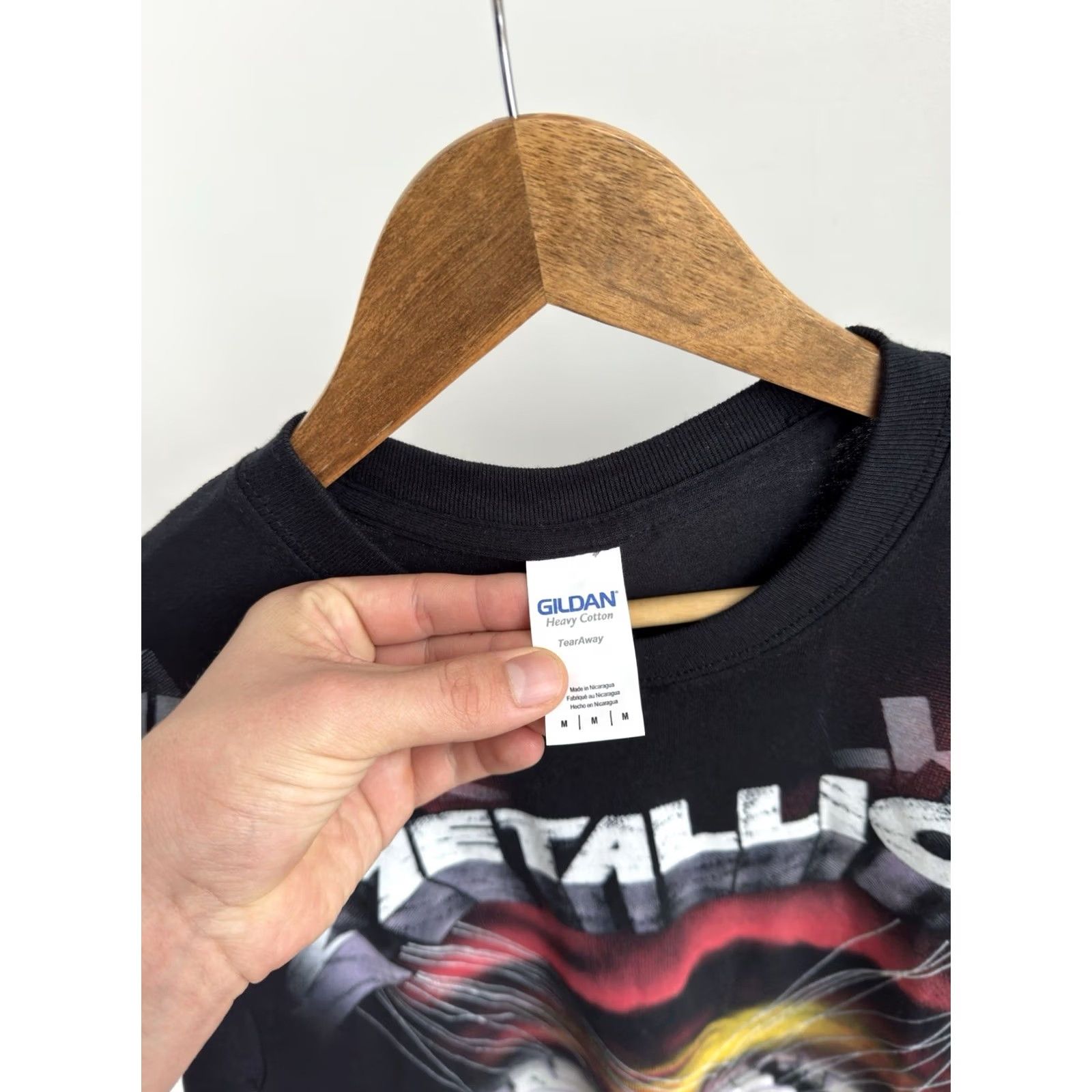 Gildan VINTAGE Metallica Shirt M Black Cotton Short Sleeve Logo Band Tees 2013 USA Rock Mens Size US M / EU 48-50 / 2 - 7 Thumbnail