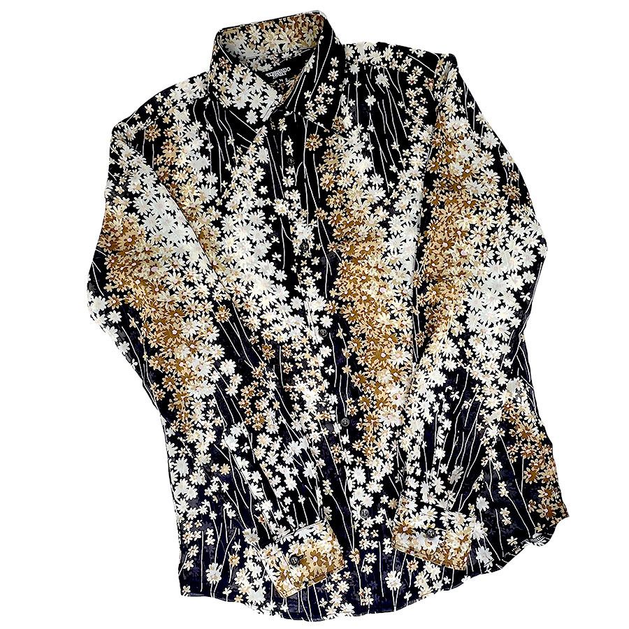 Tornado Mart Tornado Mart Vintage Sheer Flowered Shirt From Japan Size US S / EU 44-46 / 1 - 2 Thumbnail