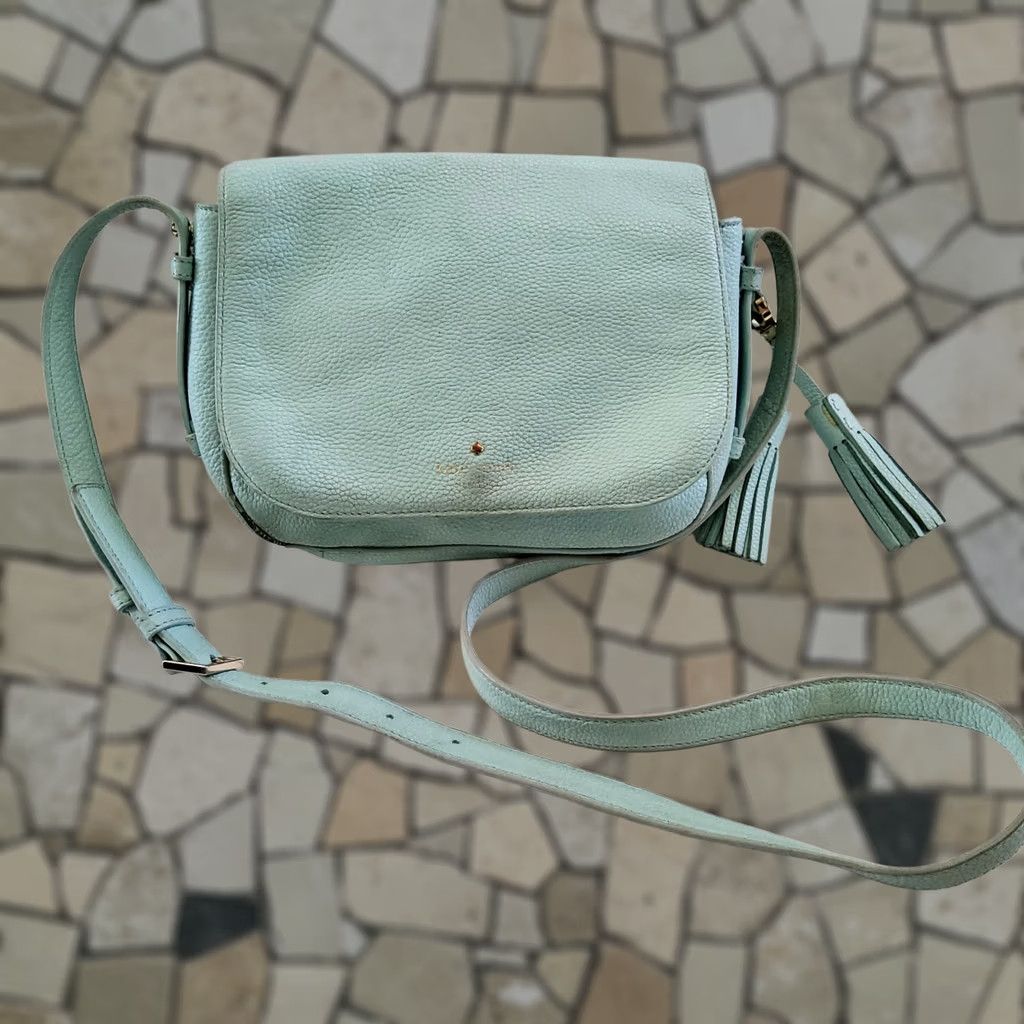 Vintage Kate Spade Orchard Street Penelope Crossbody Shoulder Bag Purse Light Blue Womens Small Leather Size ONE SIZE - 1 Thumbnail