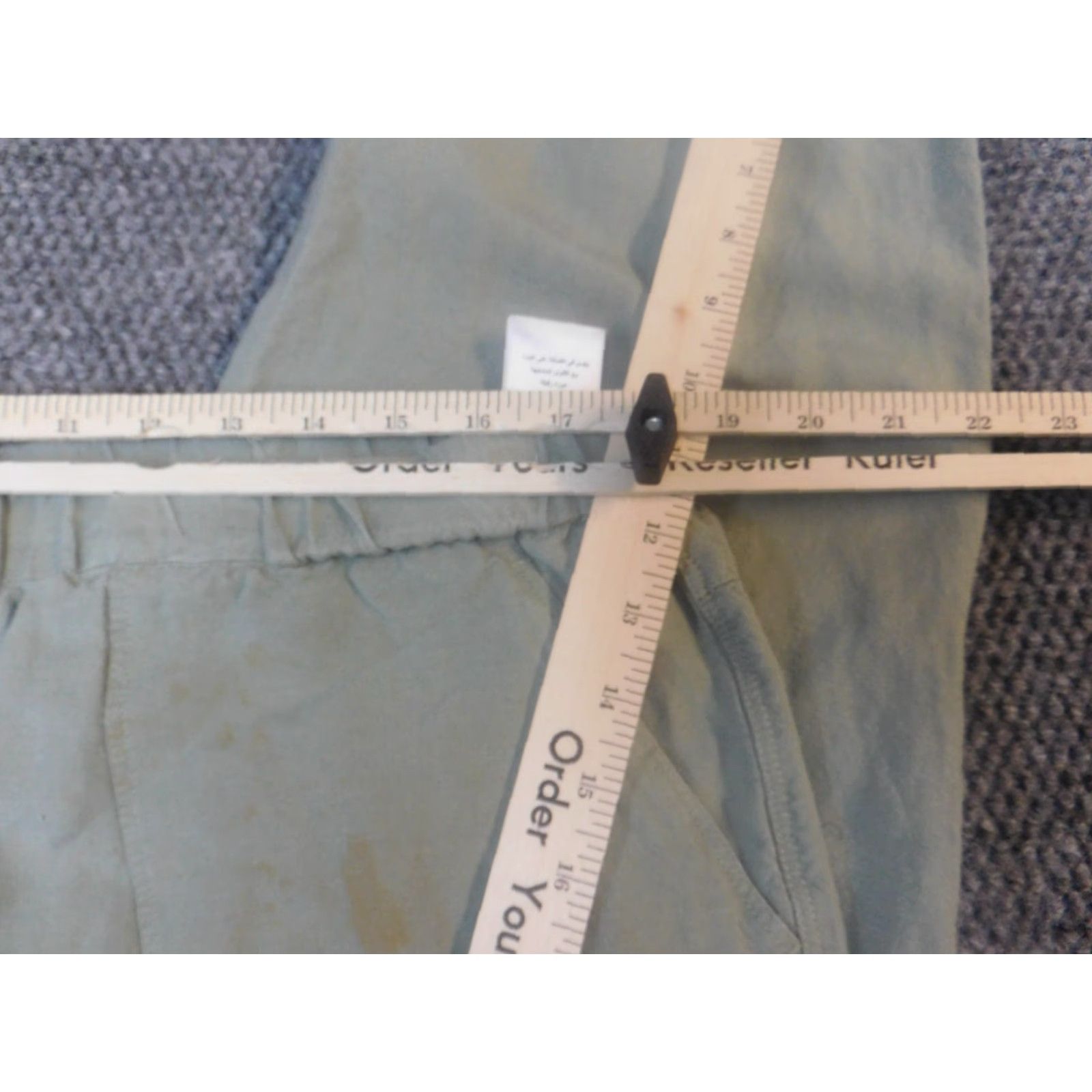 Jones New York Jones New York Womens Pants 14 Green Straight Loose Pull On Chino 28in Inseam Regular Pockets Stretch Size 36" / US 14 / IT 50 - 5 Thumbnail