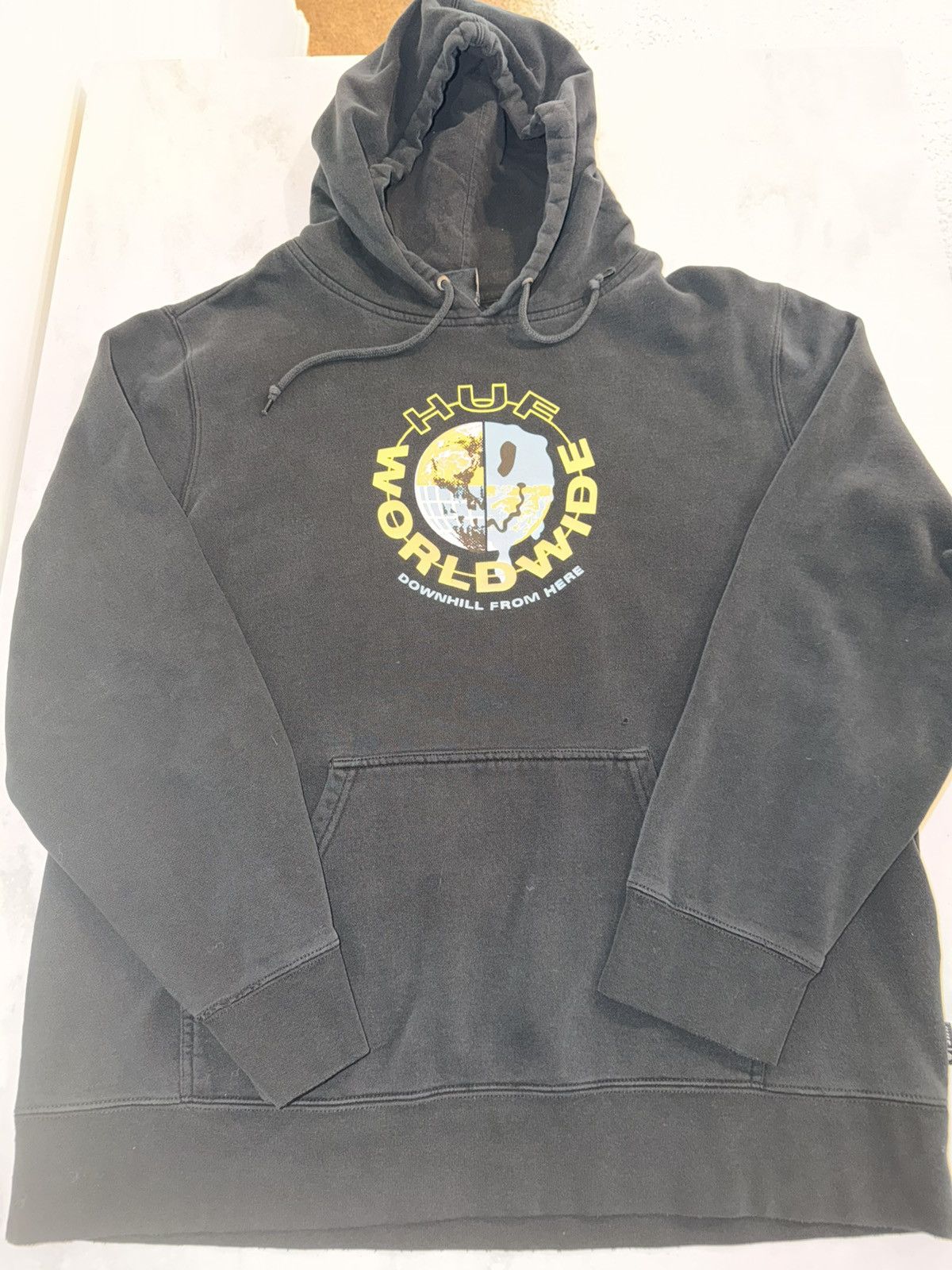 Huf Y2K Huf Worldwide Downhill From Here Hoodie Size US XL / EU 56 / 4 - 1 Thumbnail