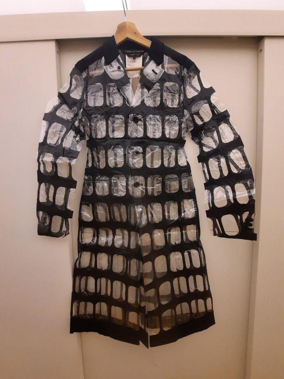 Comme des Garcons Homme Plus SS17 PVC Transparent See Thru Plastic Grid Coat Size US S / EU 44-46 / 1 - 1 Thumbnail
