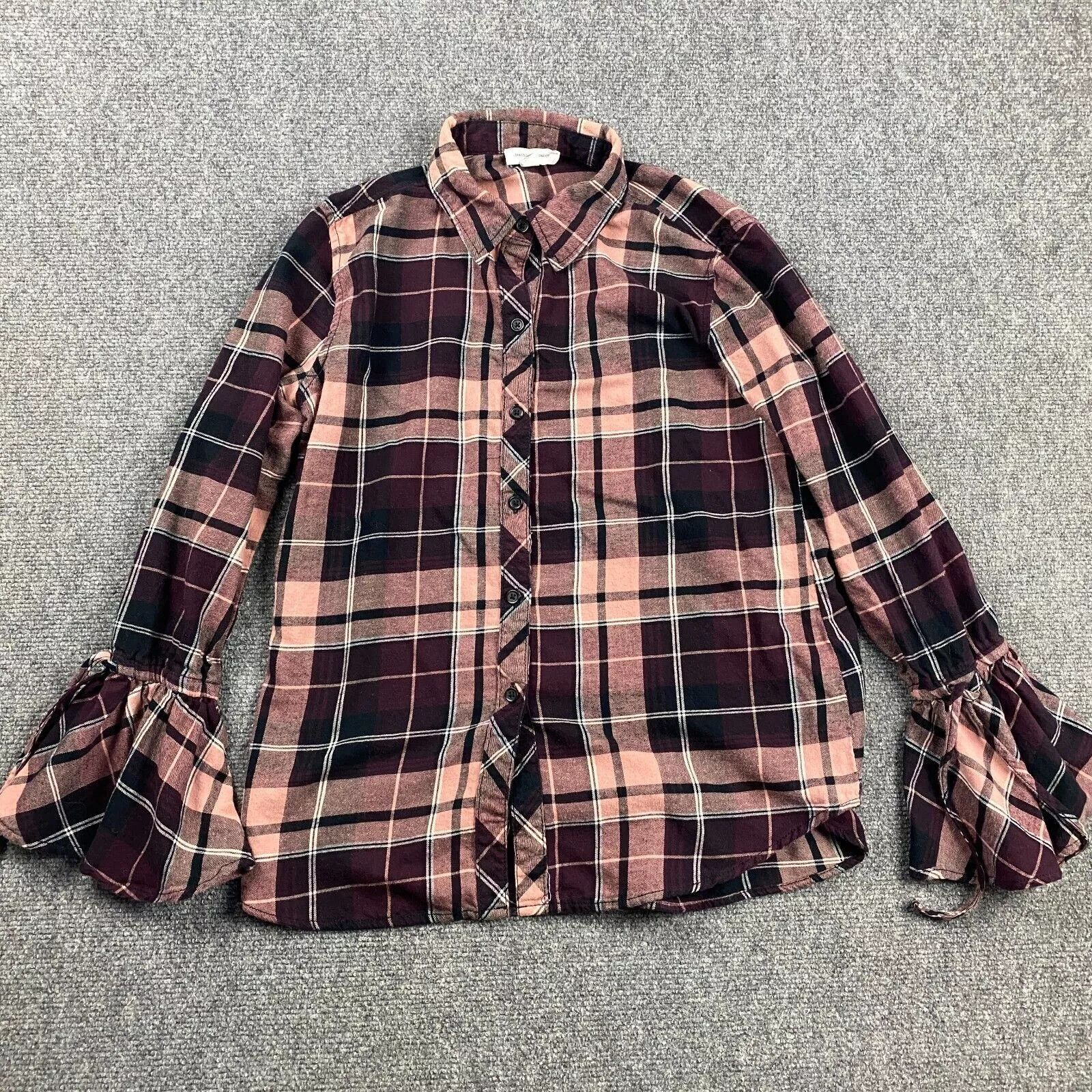 Other Beach Lunch Lounge Top Women's Small Plaid Long Sleeve Size S / US 4 / IT 40 - 1 Thumbnail