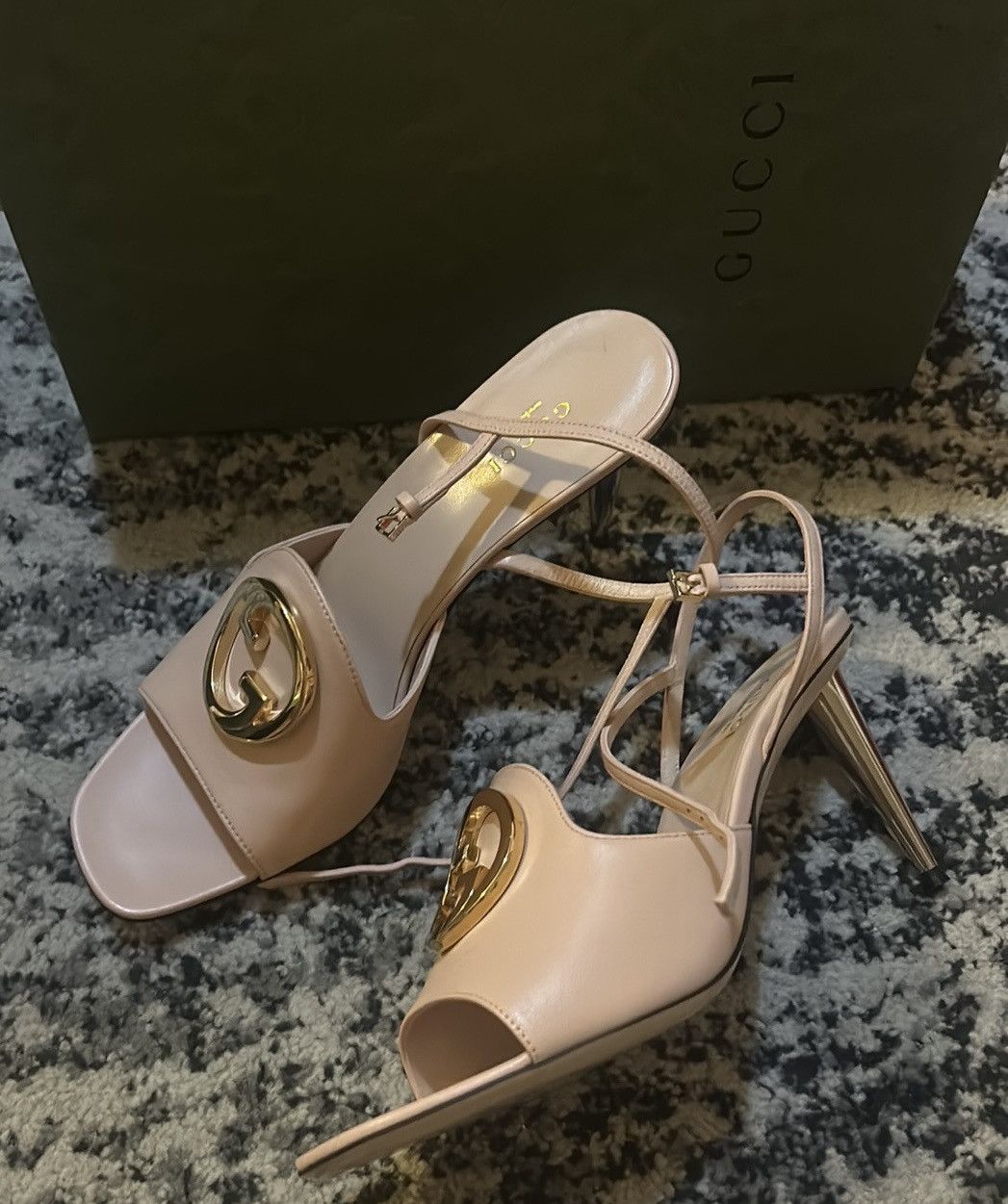 Gucci Gucci Blondie One Strap Sandal 8.5cm size 39.5 Size US 9.5 / IT 39.5 - 7 Thumbnail