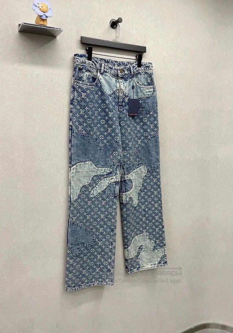 Louis Vuitton LV x Nigo Blue Denim Jeans. Size US 30 / EU 46 - 3 Thumbnail