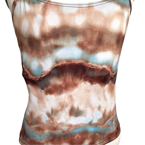 Vintage Vintage Tie Dye Cropped Spandex Camisole - S/M, 🇨🇦 Size M / US 6-8 / IT 42-44 - 3 Thumbnail