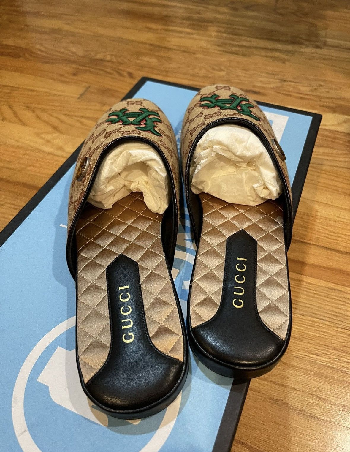 Gucci Gucci exclusive limited LA monogram slide size uk men 8 Size US 8 / EU 41 - 3 Thumbnail