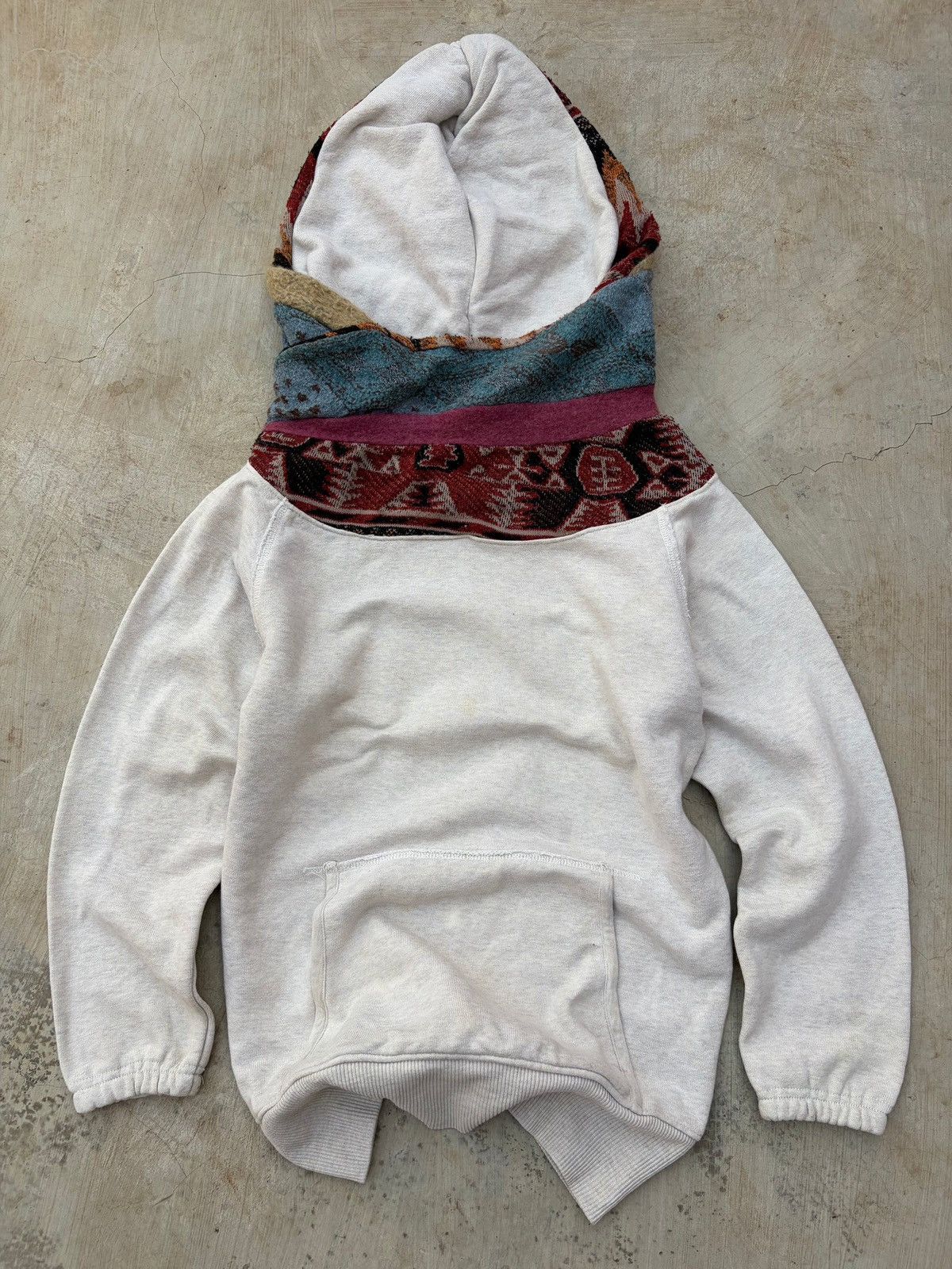 Vintage 00s Kapital Native Navajo Blanket Fleece Hoodie