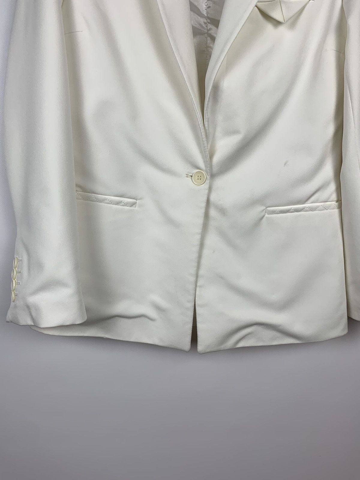Bottega Veneta Bottega Veneta Pre Fall Winter Blazer White Made In Italy Size 40S - 3 Thumbnail