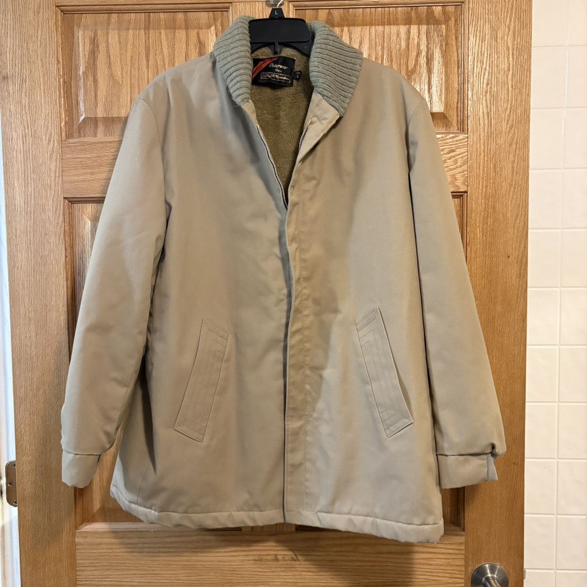 Sears Vtg 70’s Sears Outerwear Jacket Men's L Ribbed Collar Work Size US L / EU 52-54 / 3 - 1 Thumbnail