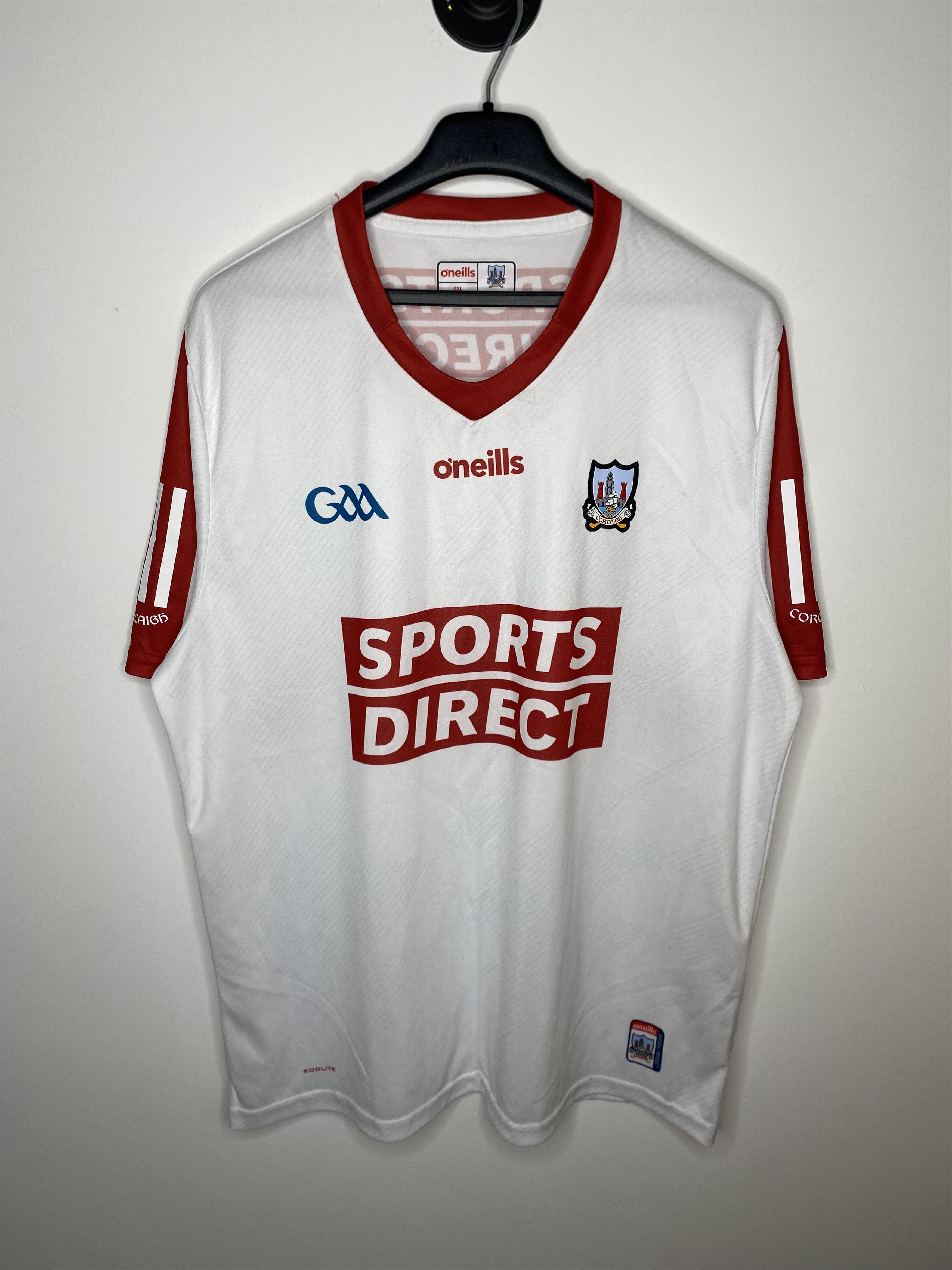 O'Neills CORK GAA 2021-22 AWAY GAELIC FOOTBALL SHIRT JERSEY IRELAND Size US XXL / EU 58 / 5 - 1 Thumbnail