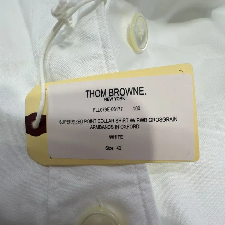 Thom Browne Thom Browne White RWB Stripe Long Sleeve Shirt -2507 Size M / US 6-8 / IT 42-44 - 5 Thumbnail
