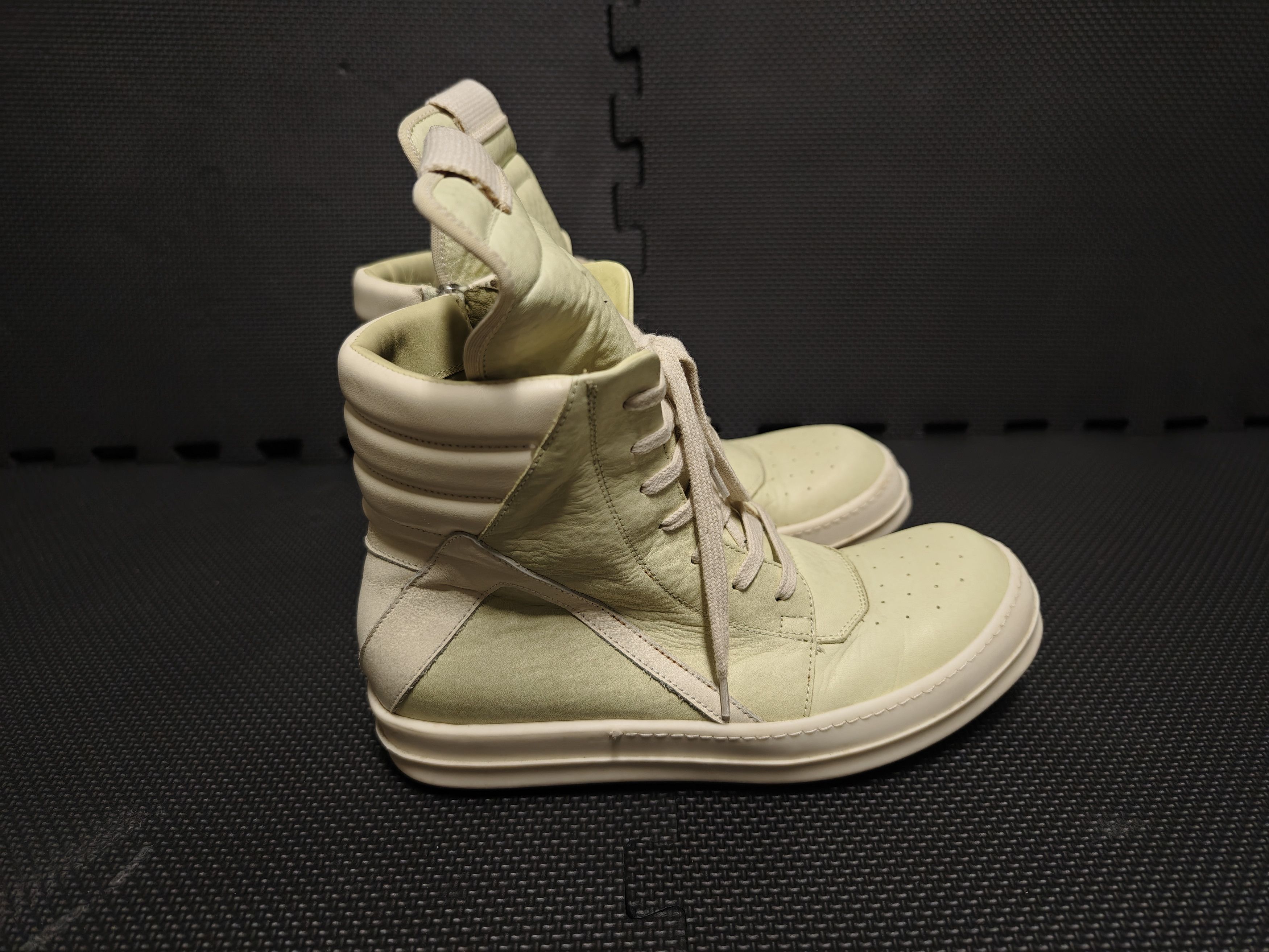 image of Rick Owens Geobasket Sneaker in Green, Men's (Size 8)