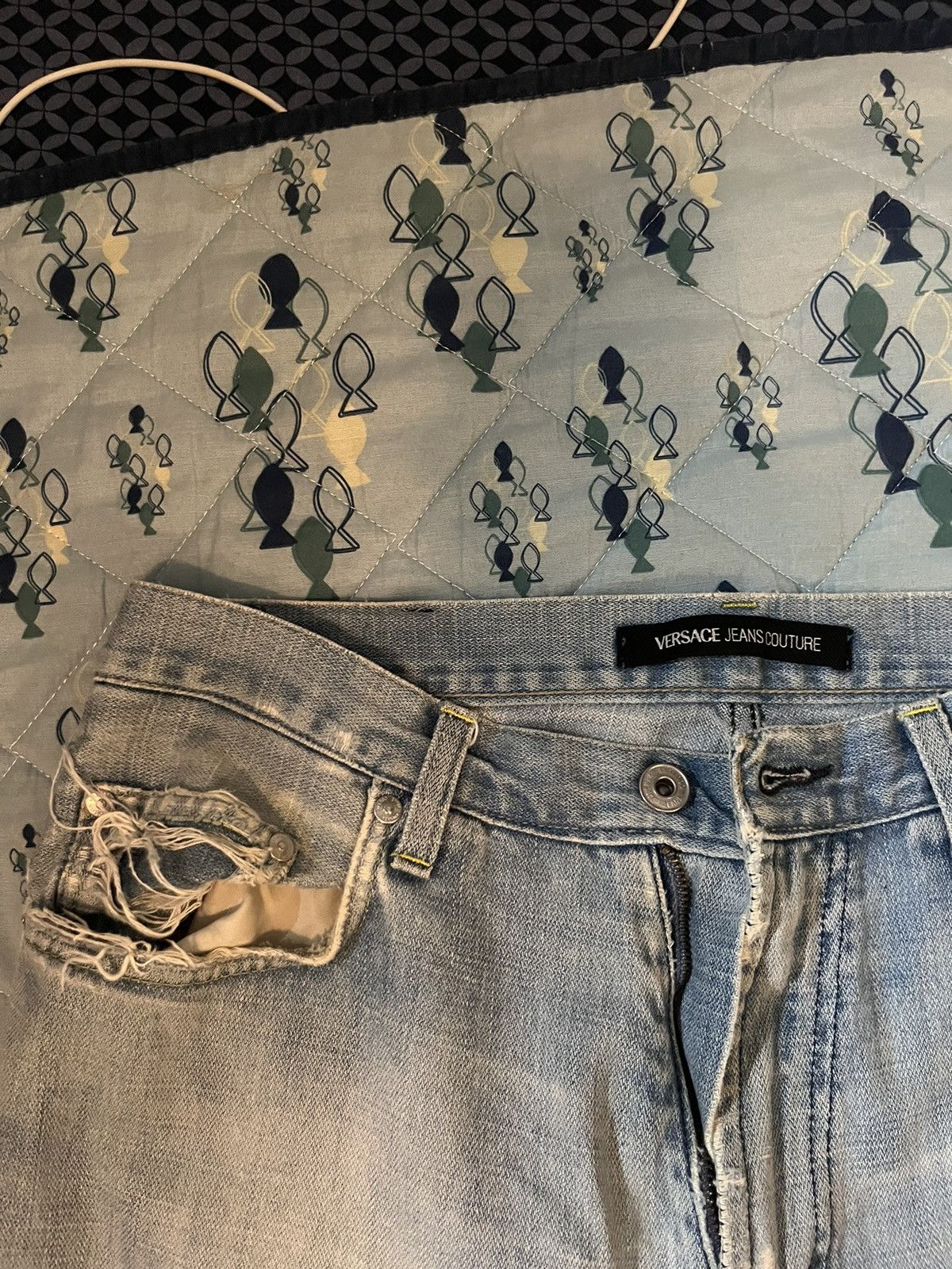 Versace Jeans Couture Versace Light Blue Denim Size US 32 / EU 48 - 3 Thumbnail
