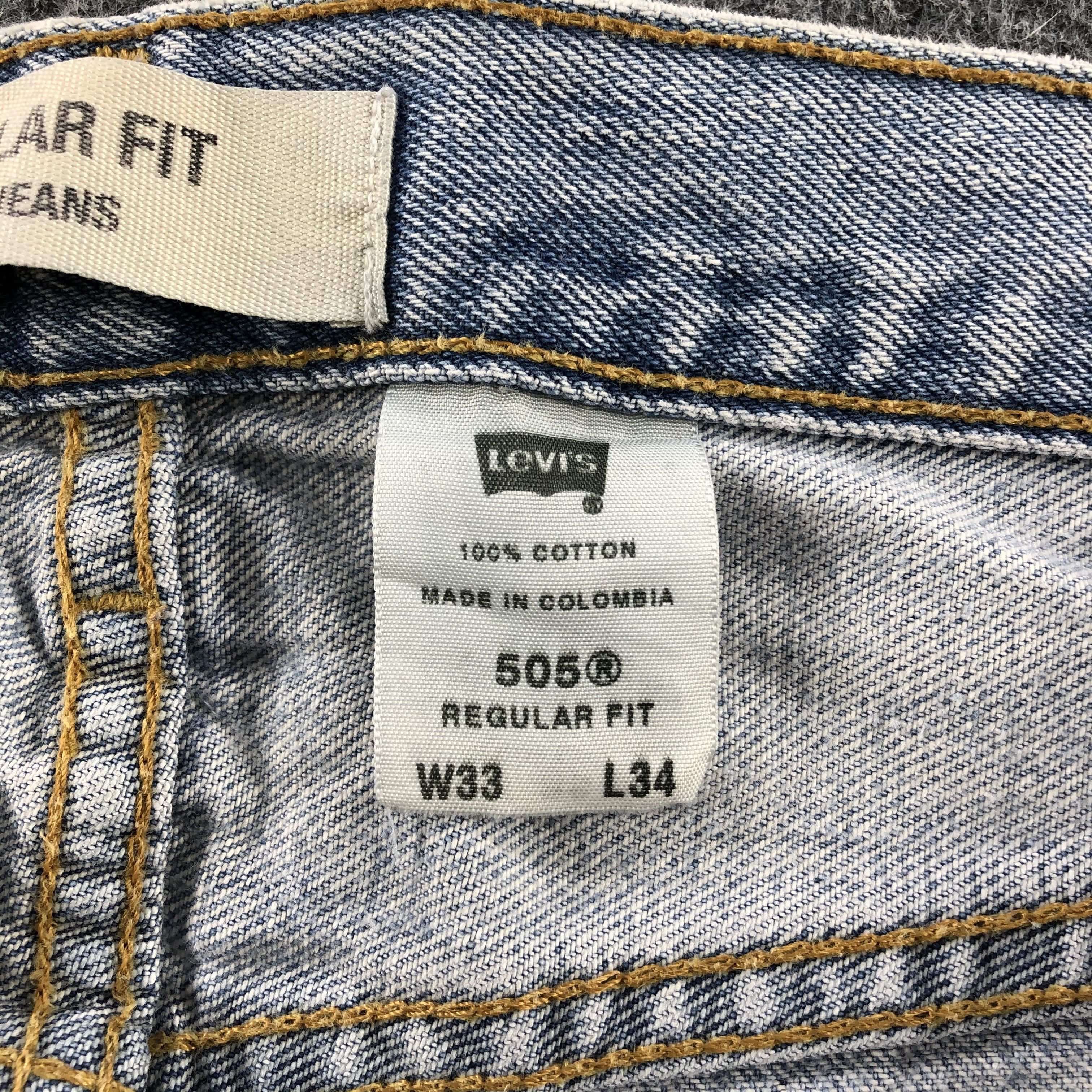 Levi's Vintage Light Wash Levis 505 Jeans- J1380 Size US 33 - 10 Thumbnail