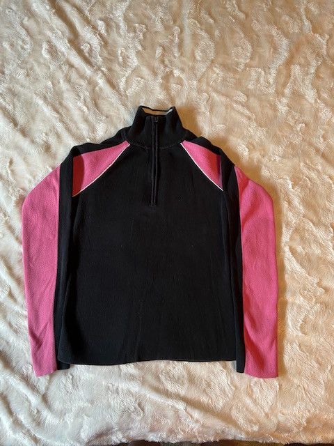 Tommy Hilfiger Tommy Hilfiger Black and Pink ribbed sweater Ladies Size S Size S / US 4 / IT 40 - 1 Thumbnail