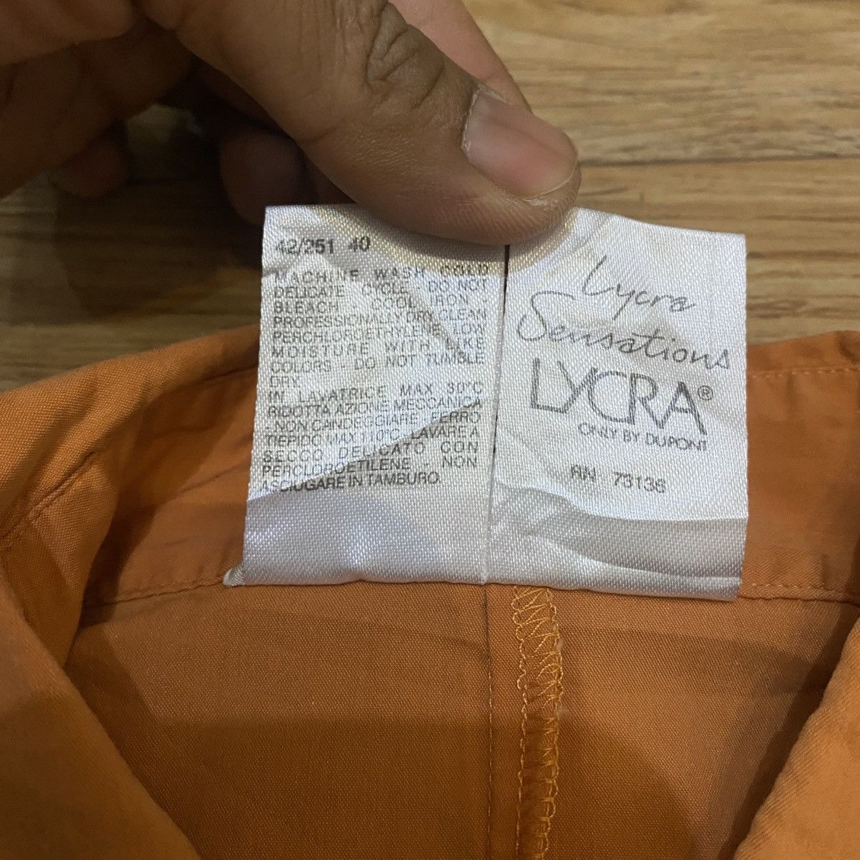 Max Mara S Max Mara Lycra luxury Style Orange Snap Button Up Bluses Size S / US 4 / IT 40 - 8 Thumbnail