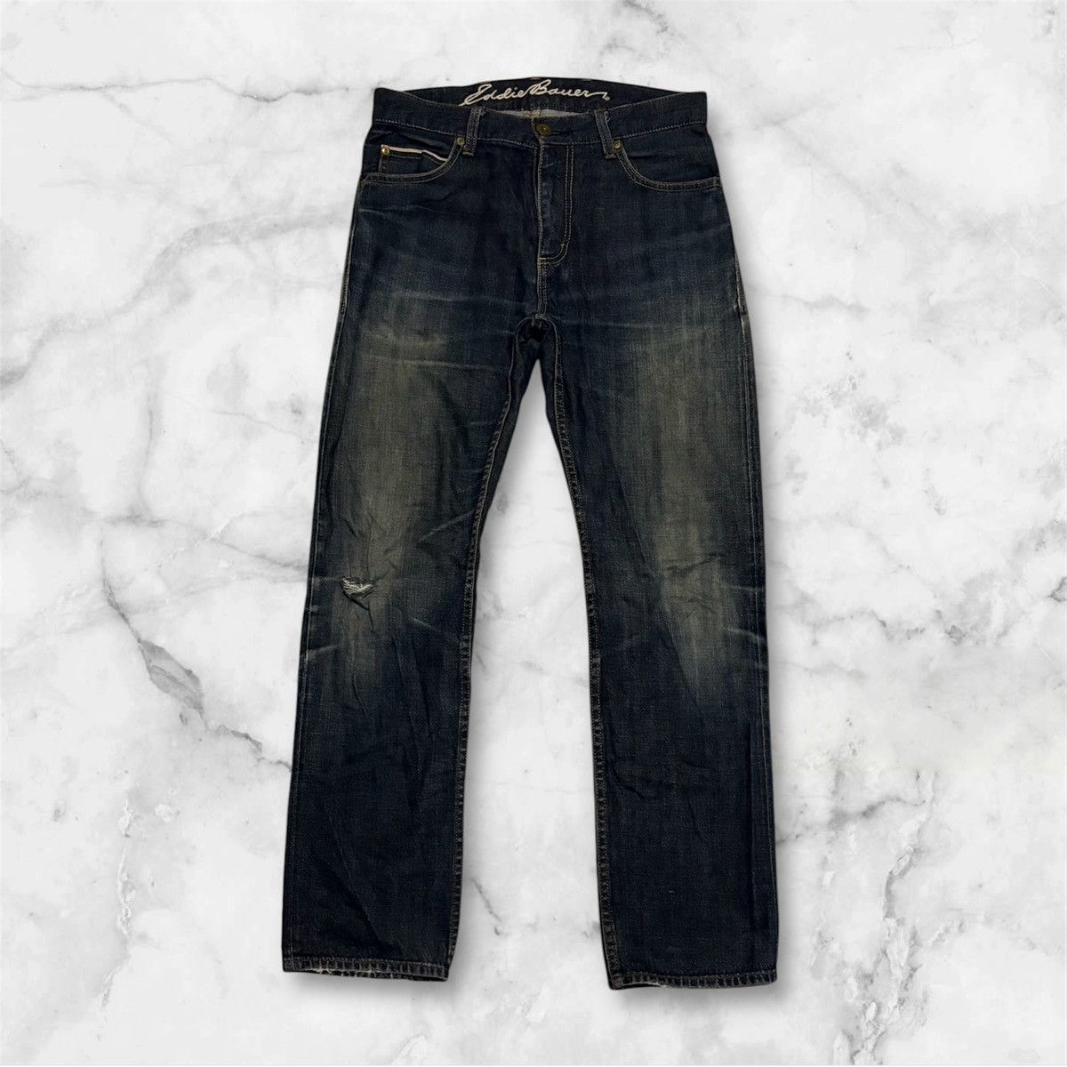 Eddie Bauer Japanese Eddie Bauer Streetwear Jeans Vintage Denim Size US 31 - 1 Thumbnail