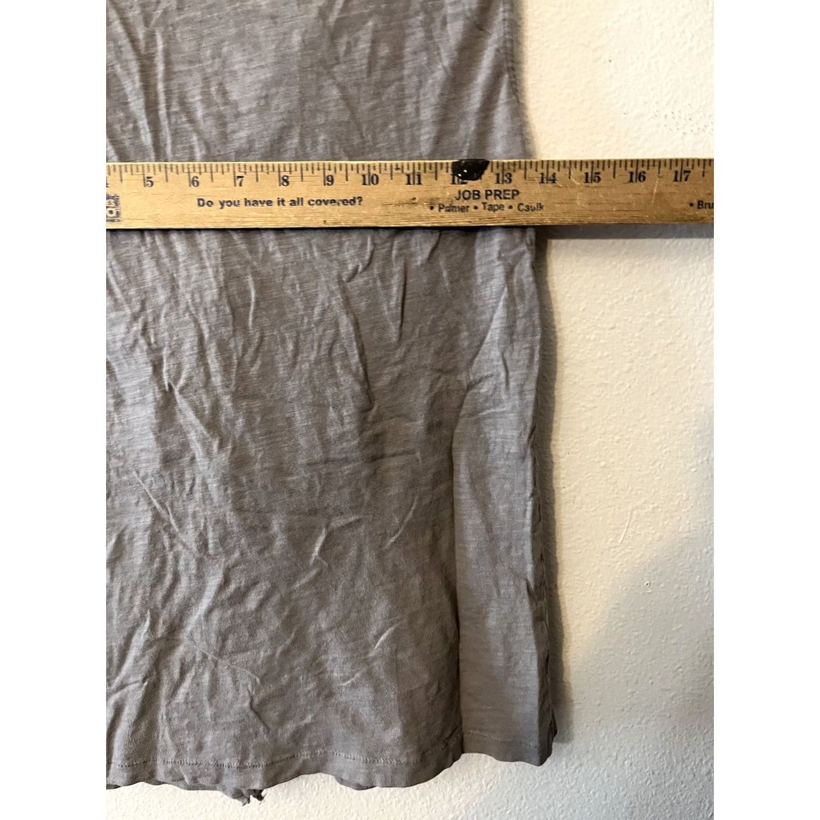 Ann Taylor VINTAGE Loft Soft Gray Solid Tank Sleeveless Pullover Round Neck Blouse S Womens Loft Size S / US 4 / IT 40 - 6 Thumbnail