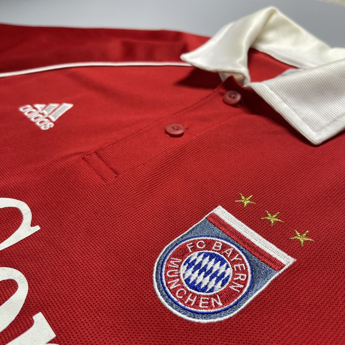 Vintage BAYERN ADIDAS 2005/2006 FOOTBALL HOME JERSEY #10 MAKAAY Size US L / EU 52-54 / 3 - 6 Thumbnail