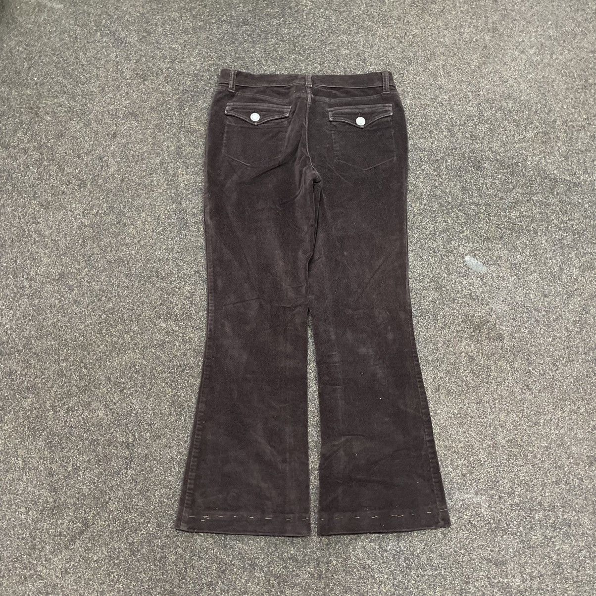 Vintage Vintage Y2K Flared Corduroy Pants Grunge 90s Archive Boxy Size 32" / US 10 / IT 46 - 3 Thumbnail