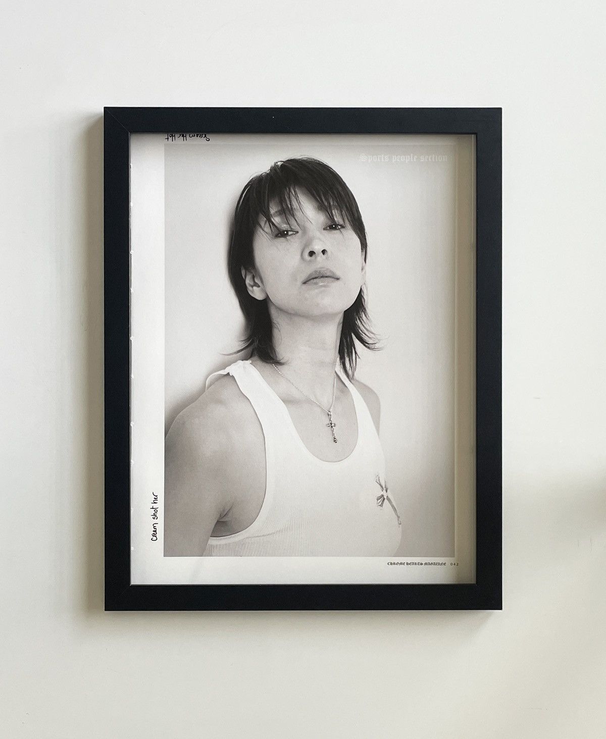 Chrome Hearts × Vintage Chrome Hearts black/white photo Poster framed 9x11 Size ONE SIZE - 1 Thumbnail