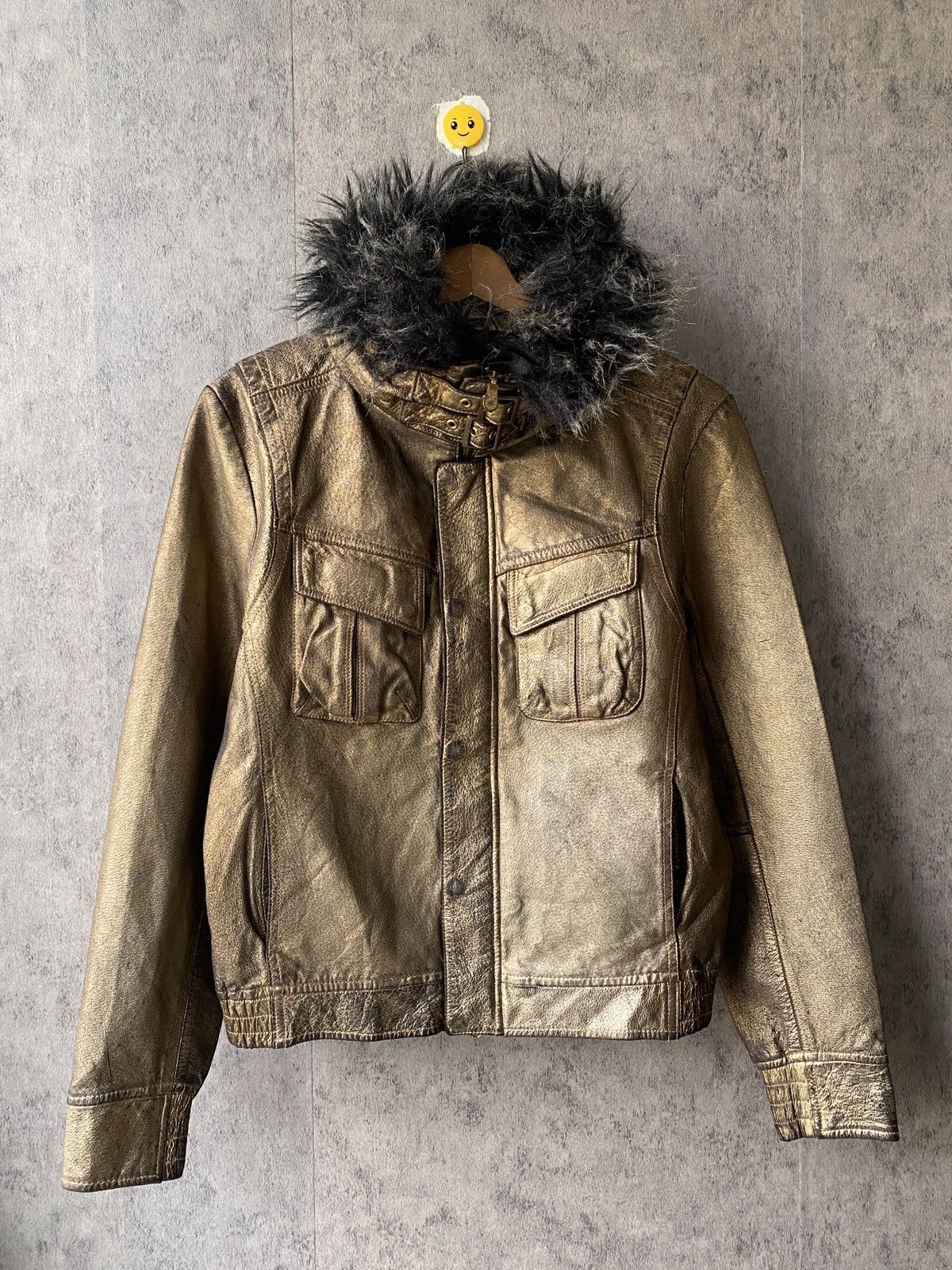 Tornado Mart 2000s Tornado Mart Faux Fur Leather Jacket Size US M / EU 48-50 / 2 - 4 Thumbnail