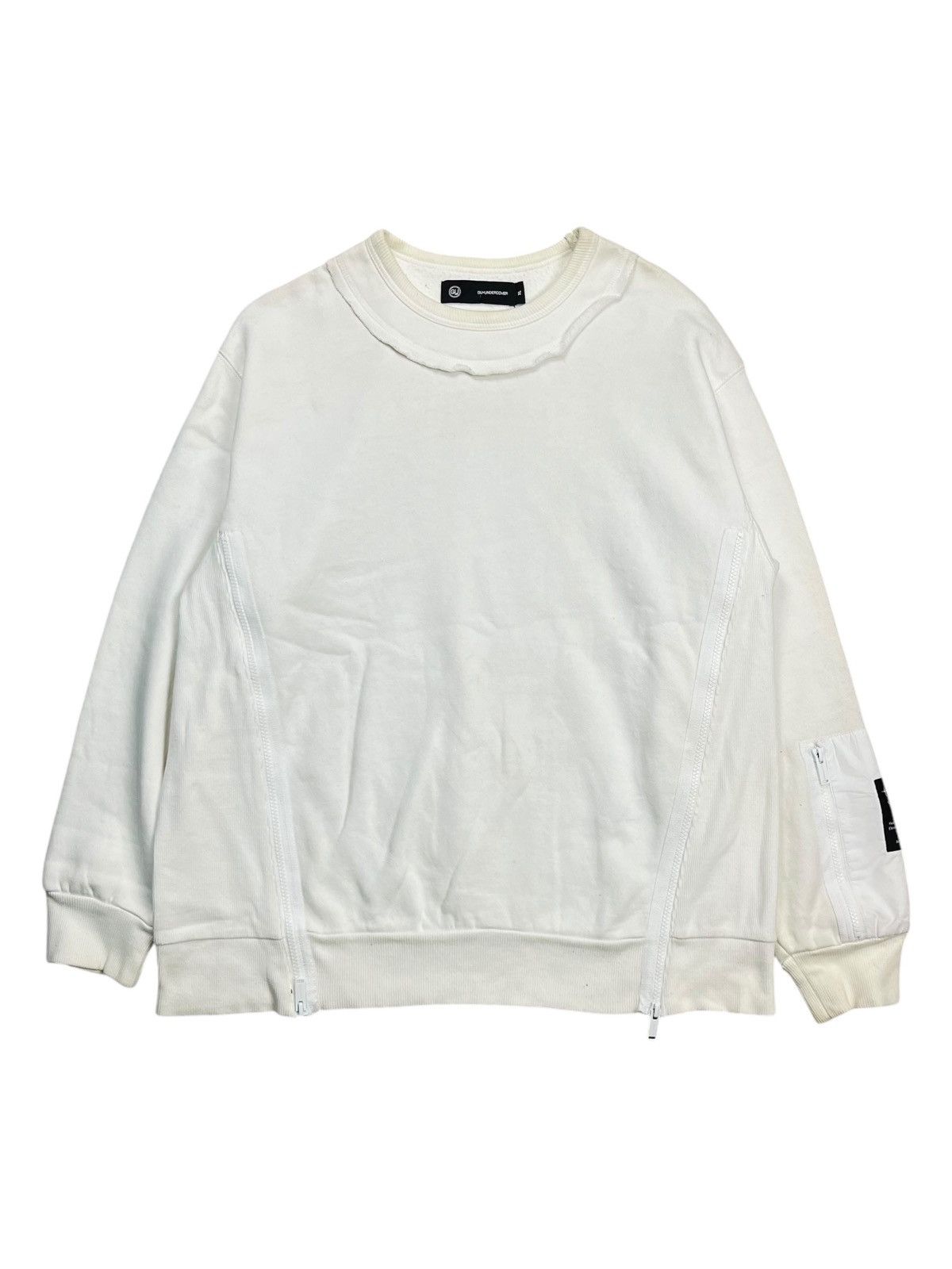 Japanese Brand Undercover - Ruffle Collar Multiziper Crewneck Size US L / EU 52-54 / 3 - 2 Thumbnail
