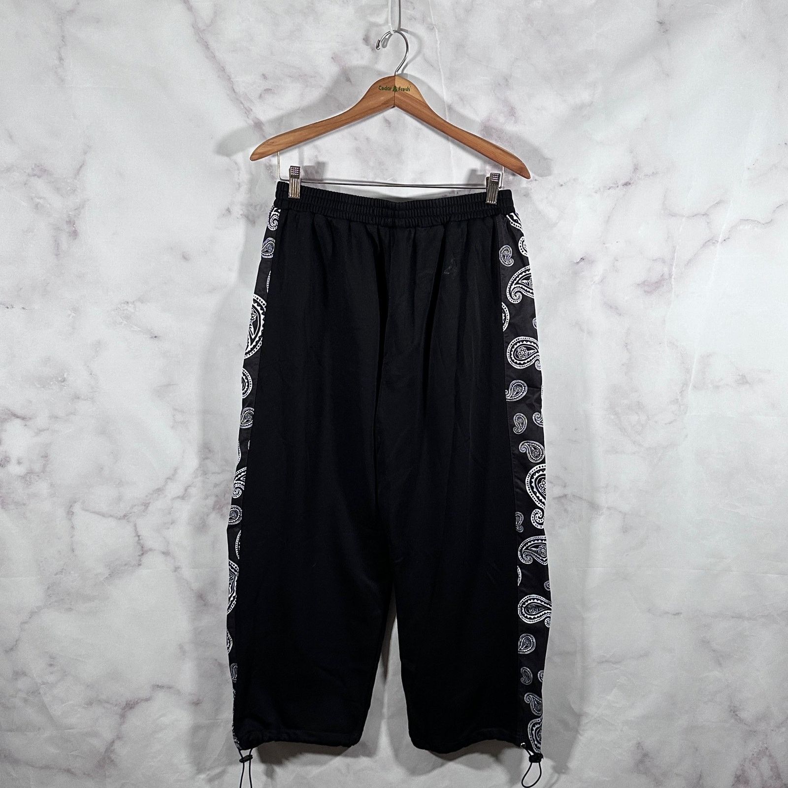 Harsh and Cruel Black Paisley Track Pants Size US 32 / EU 48 - 6 Thumbnail