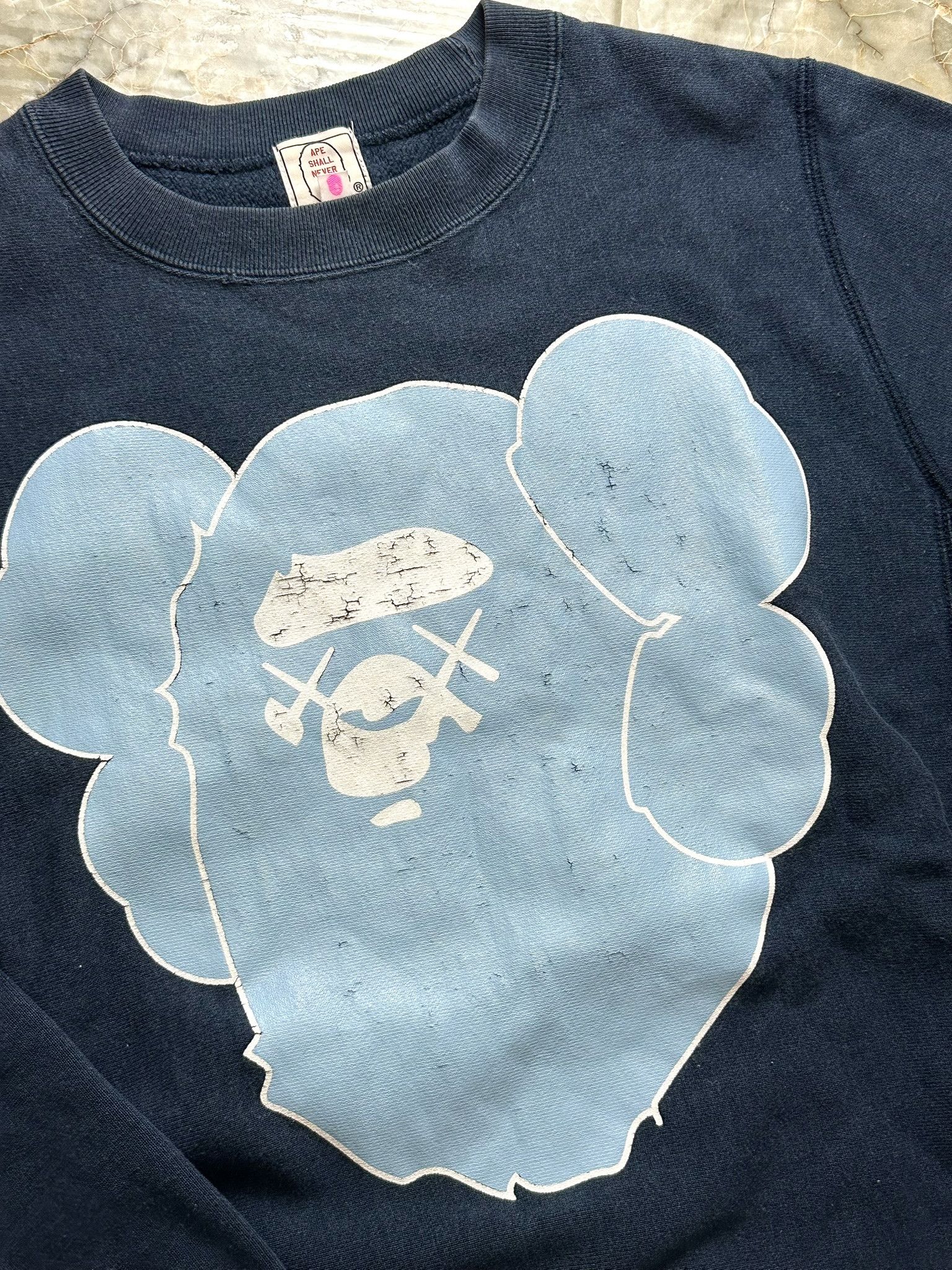 Bape × Kaws Big Ape Head Sweatshirt Size S / US 4 / IT 40 - 4 Thumbnail