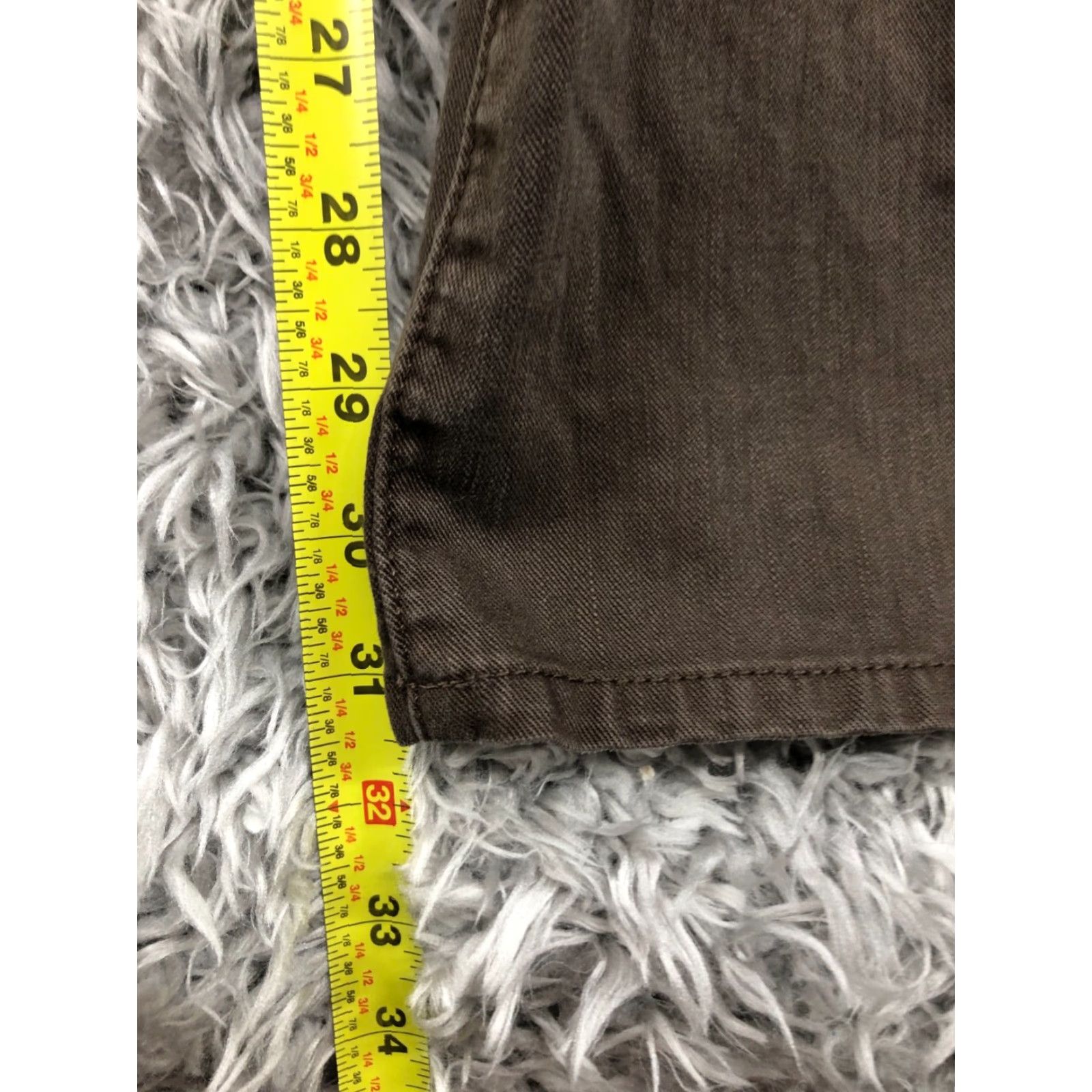 Gap Gap 1969 Jeans Standard Straight 34x32 Mens Medium Wash Beige Denim Cotton Blend Belt Loops 5-Pocket Regular Rise Mid Size US 34 / EU 50 - 3 Thumbnail