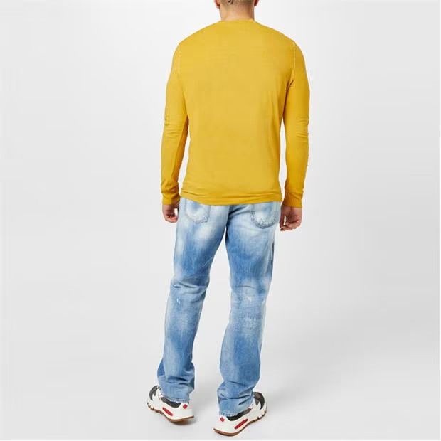 o1g2r1mq0424 Smoke Long Sleeve T-Shirts in Yellow
