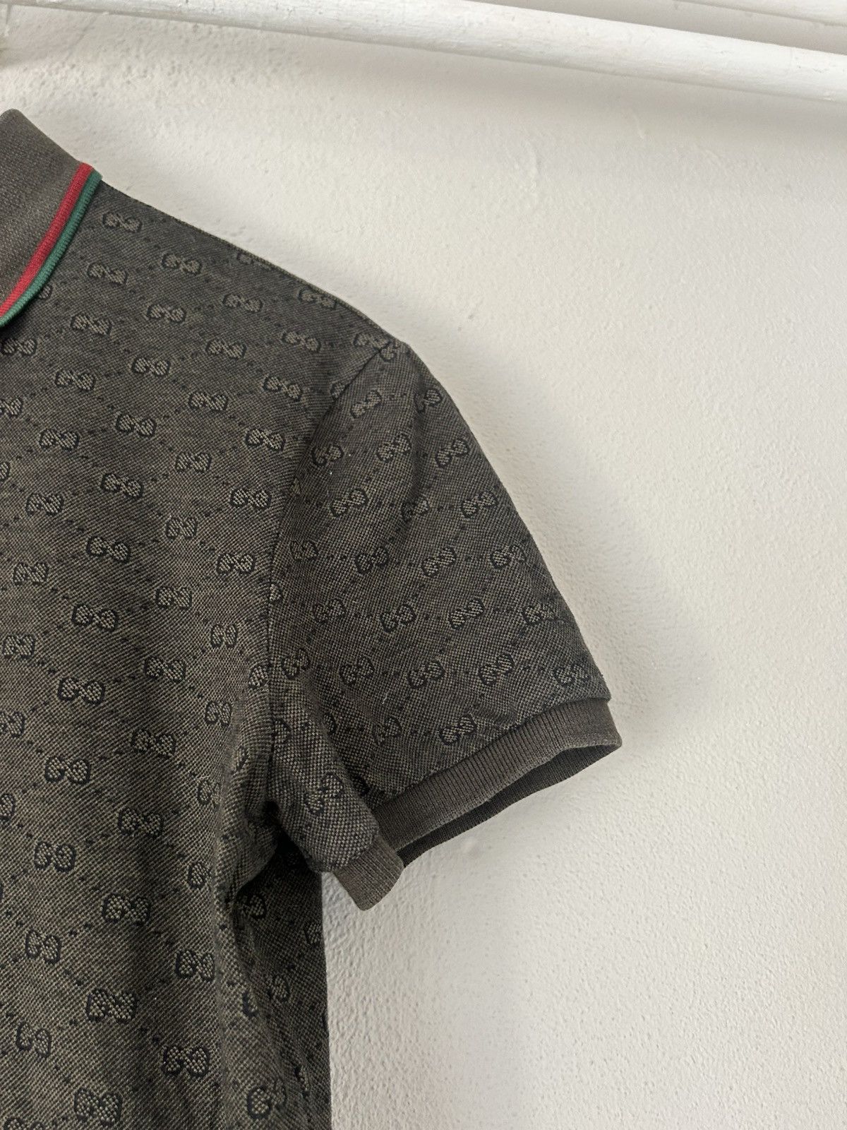 Gucci Monogram Polo with Web Collar - Size S Size US S / EU 44-46 / 1 - 4 Thumbnail