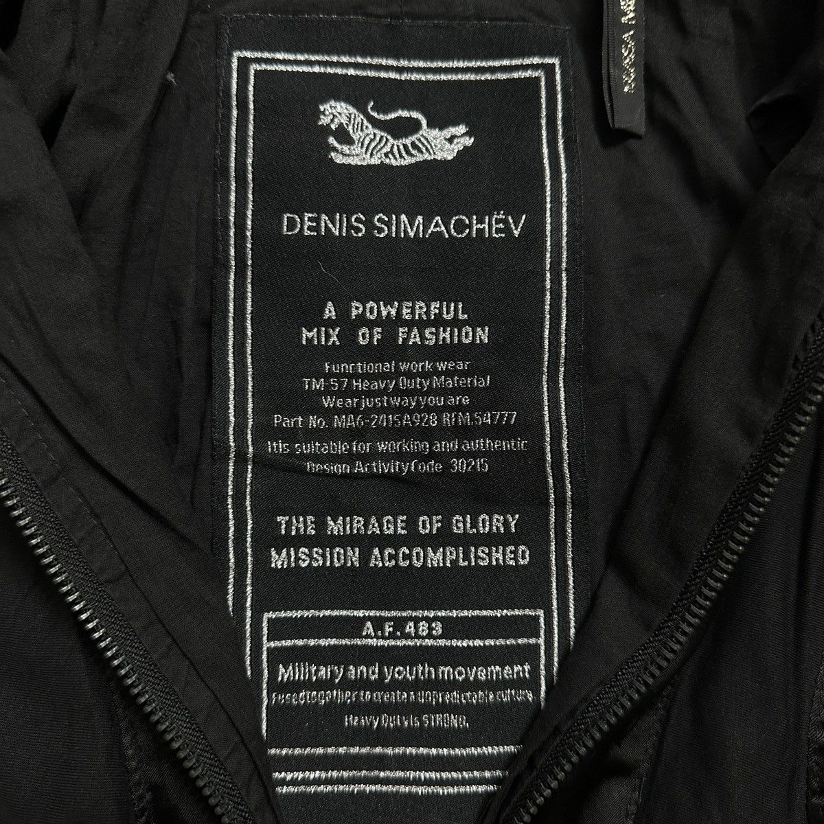 Denis Simachev Denis Simachev Rare Black Satin Bomber Archival Size M / US 6-8 / IT 42-44 - 5 Thumbnail
