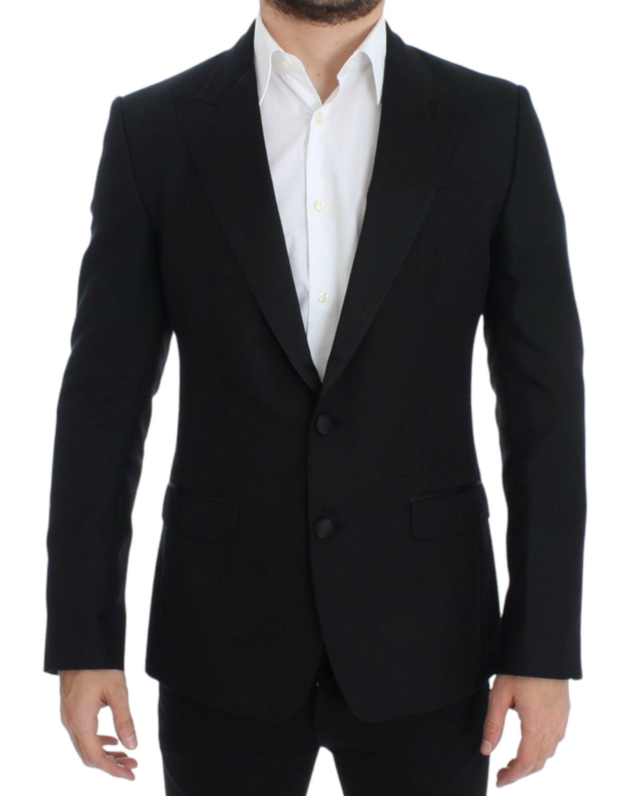 Dolce & Gabbana Elegant Black Silk Blend Sicilia Men's Blazer Size 38R - 1 Thumbnail