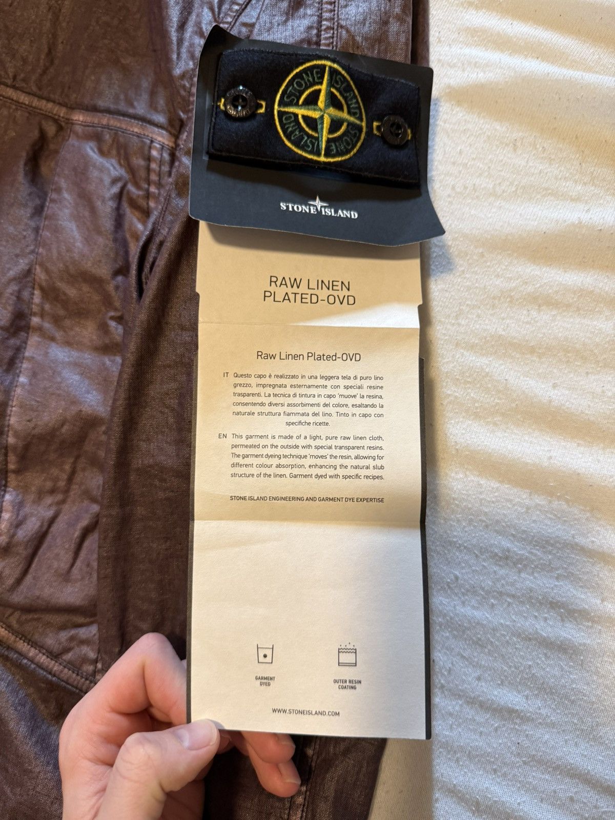 Stone Island Stone island RAW linen plated-ovd Size US M / EU 48-50 / 2 - 2 Thumbnail