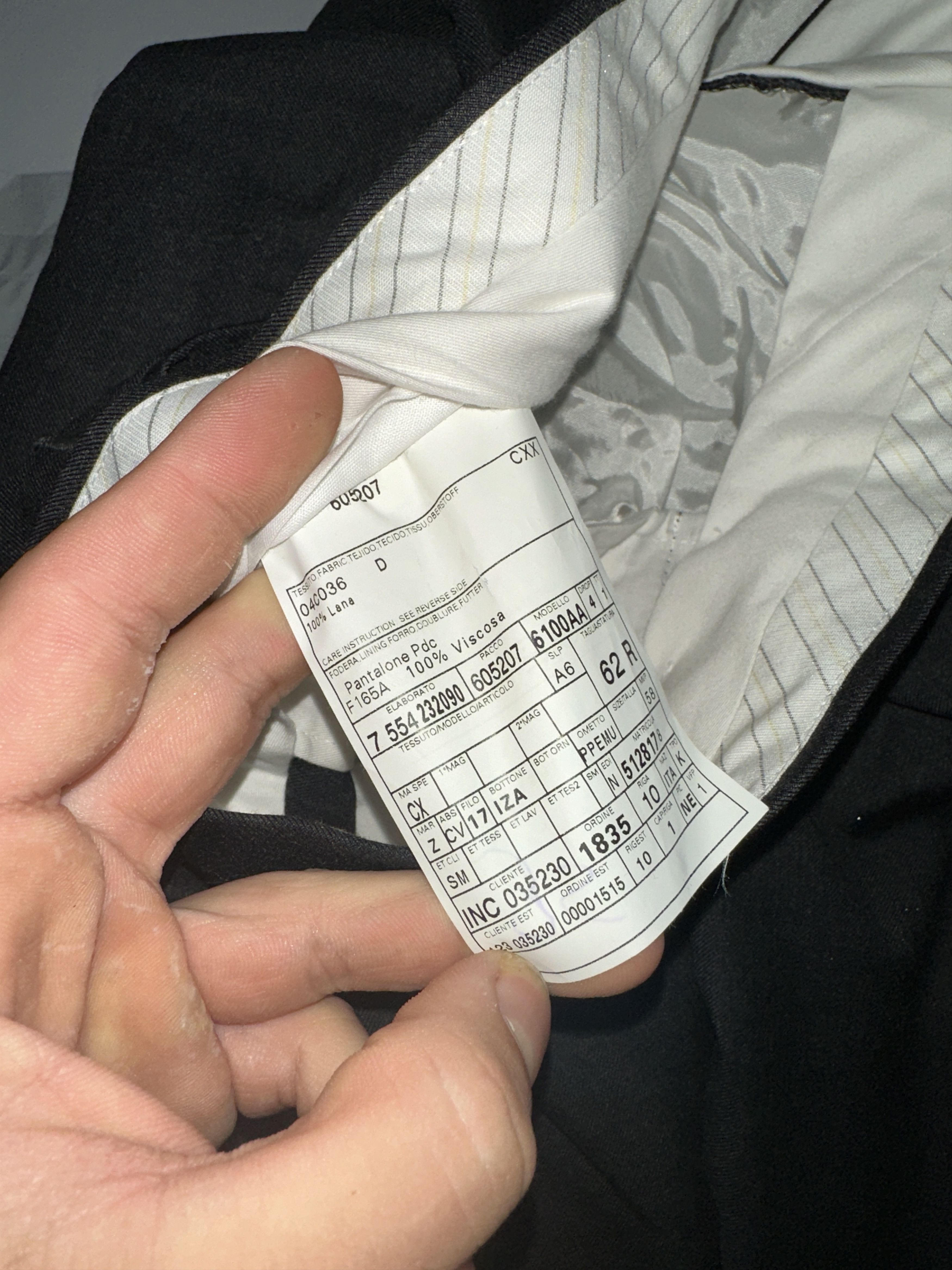 Ermenegildo Zegna Ermenegildo Zegna Su Misura Suit Costume Formal Size 62 R Size 54L - 19 Thumbnail