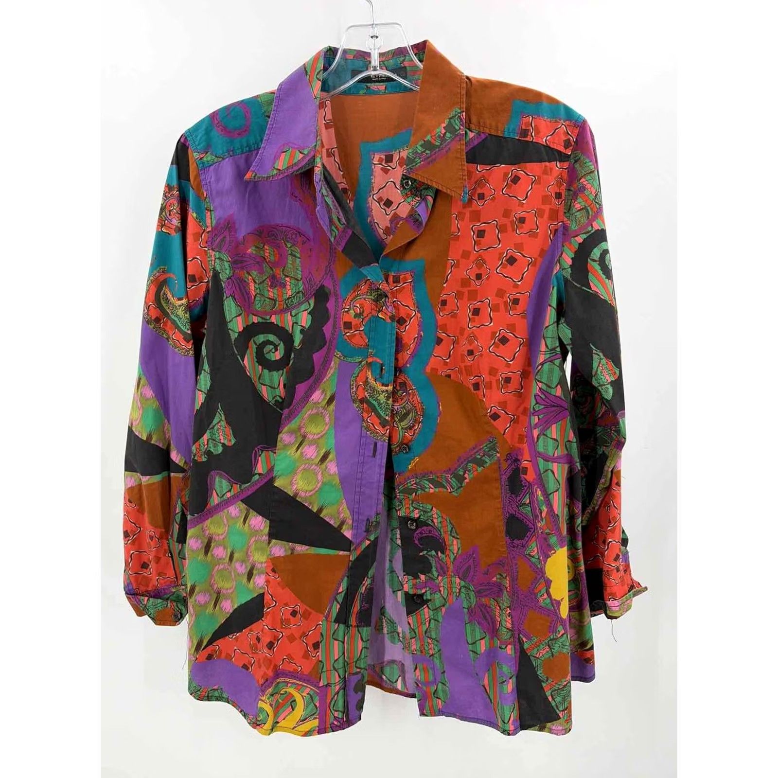 Etro Etro Button Down Purple Size 38 Regular - Pre-Owned Size XS / US 0-2 / IT 36-38 - 4 Thumbnail