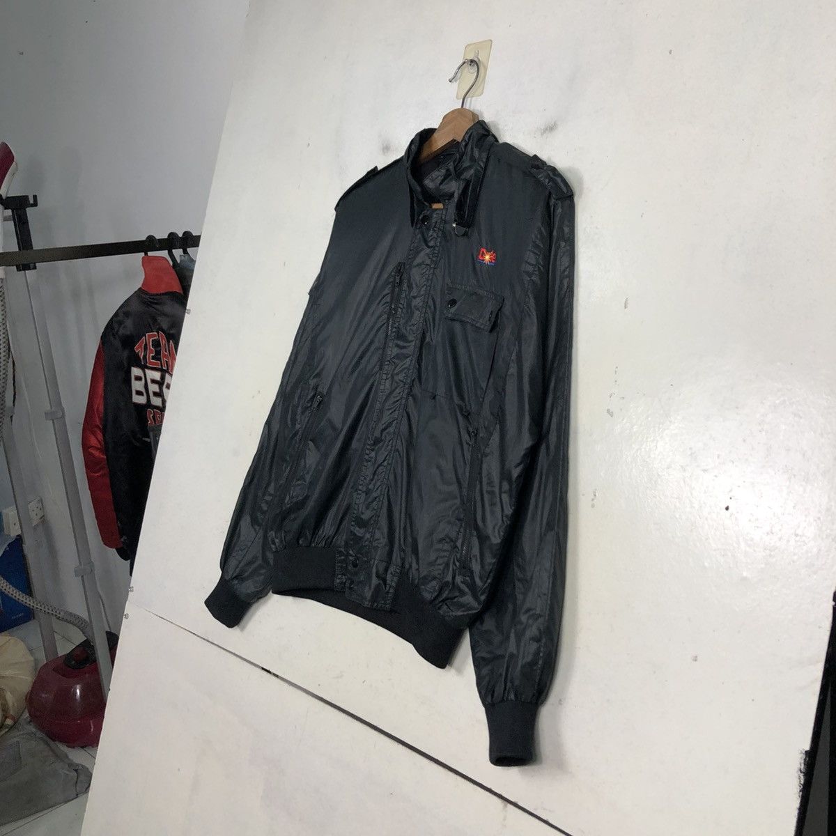 DUKE + DEXTER 💥VINTAGE SATIN BOMBER JACKET DOLE SMALL PONY Size US S / EU 44-46 / 1 - 4 Thumbnail
