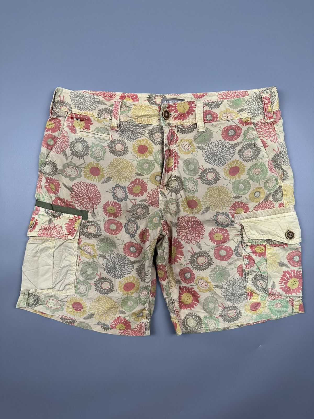 Napapijri Napapijri Floral Cargo Pants Size US 35 - 1 Thumbnail
